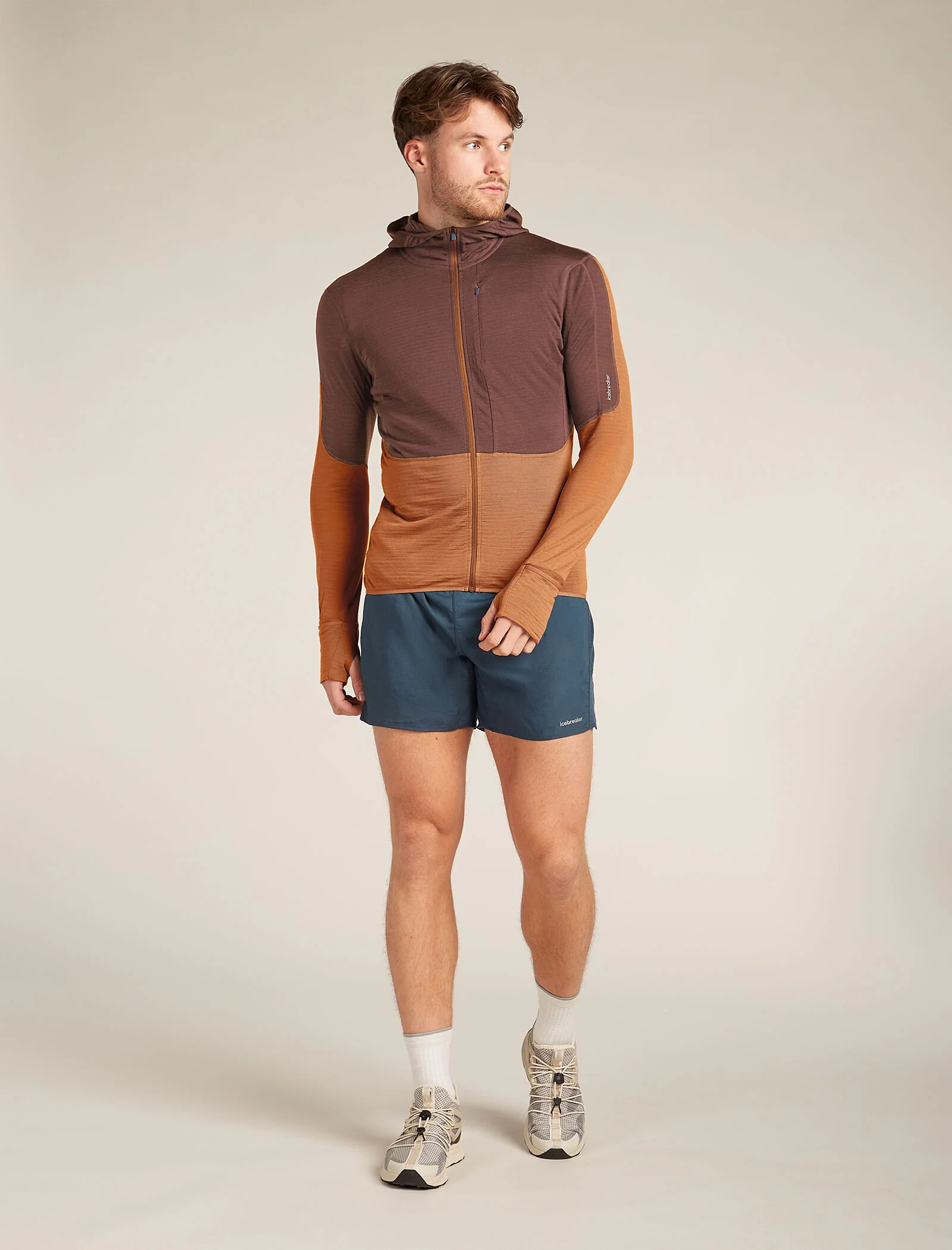 Men's Merino Blend 200 Realfleece⢠Descender Long Sleeve Zip Hoodie - Image 3