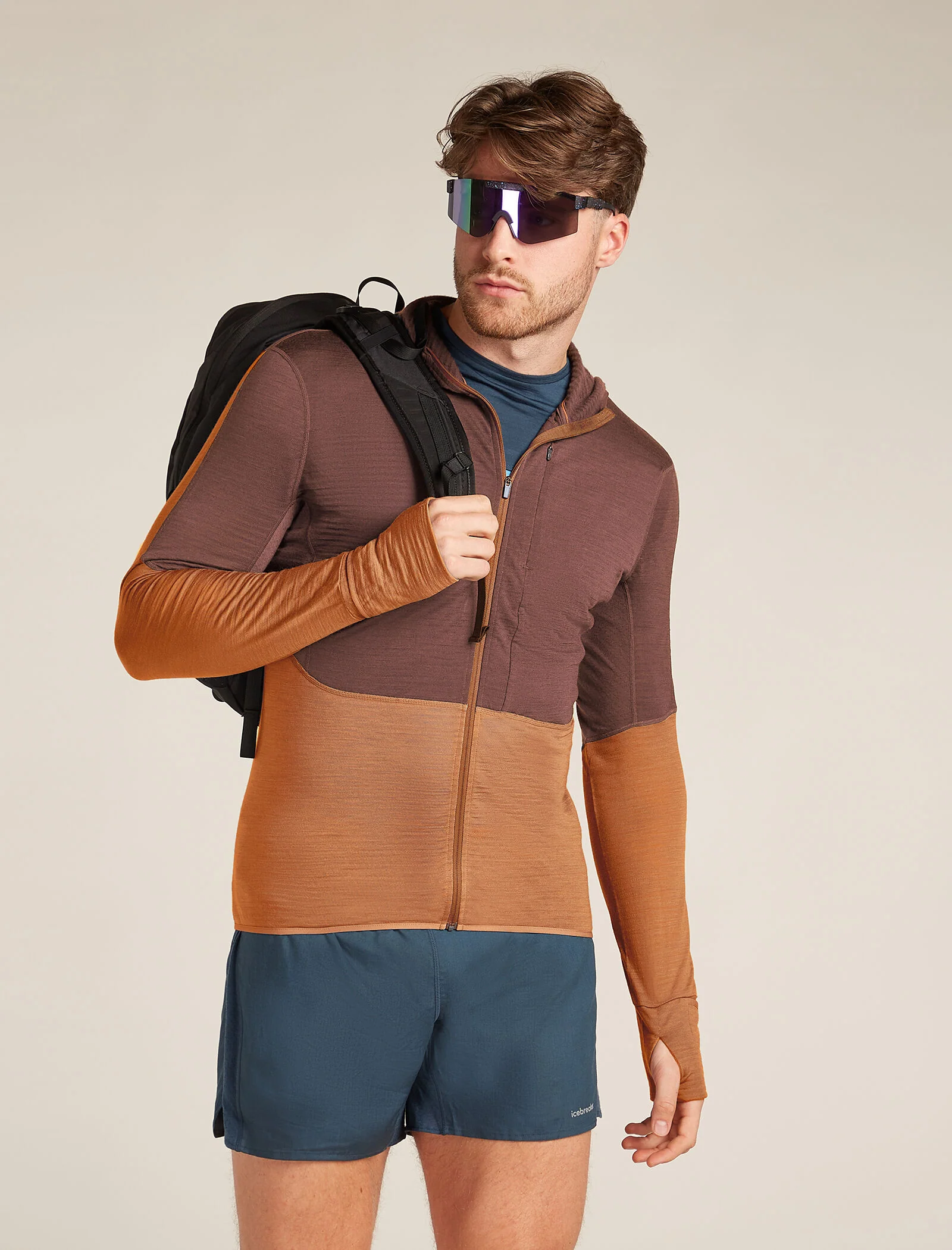 Men's Merino Blend 200 Realfleece⢠Descender Long Sleeve Zip Hoodie - Image 4