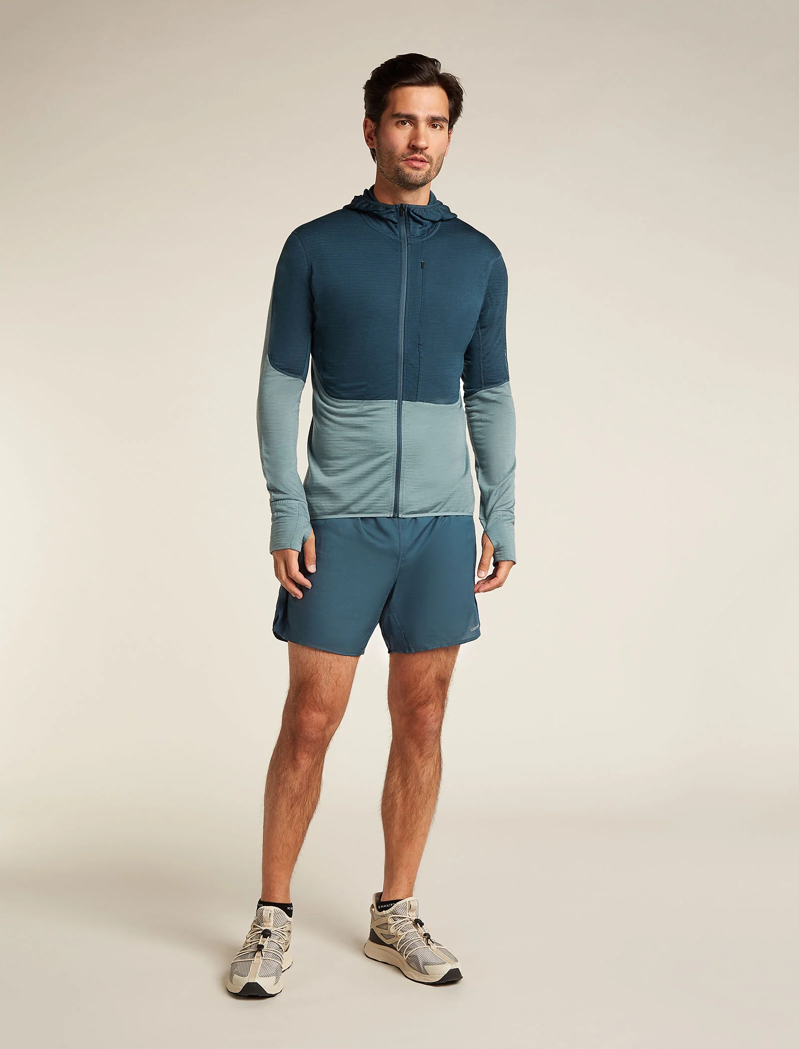 Men's Merino Blend 200 Realfleece⢠Descender Long Sleeve Zip Hoodie - Image 3