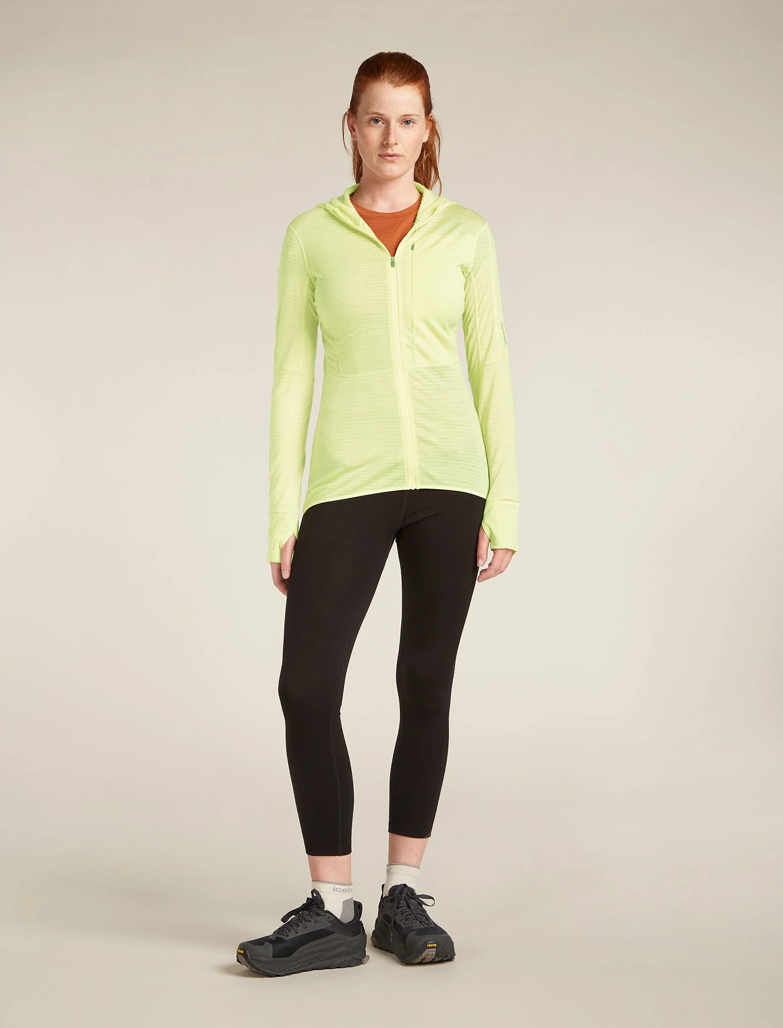 Women's Merino Blend 200 Realfleece⢠Descender Long Sleeve Zip Hoodie - Image 3