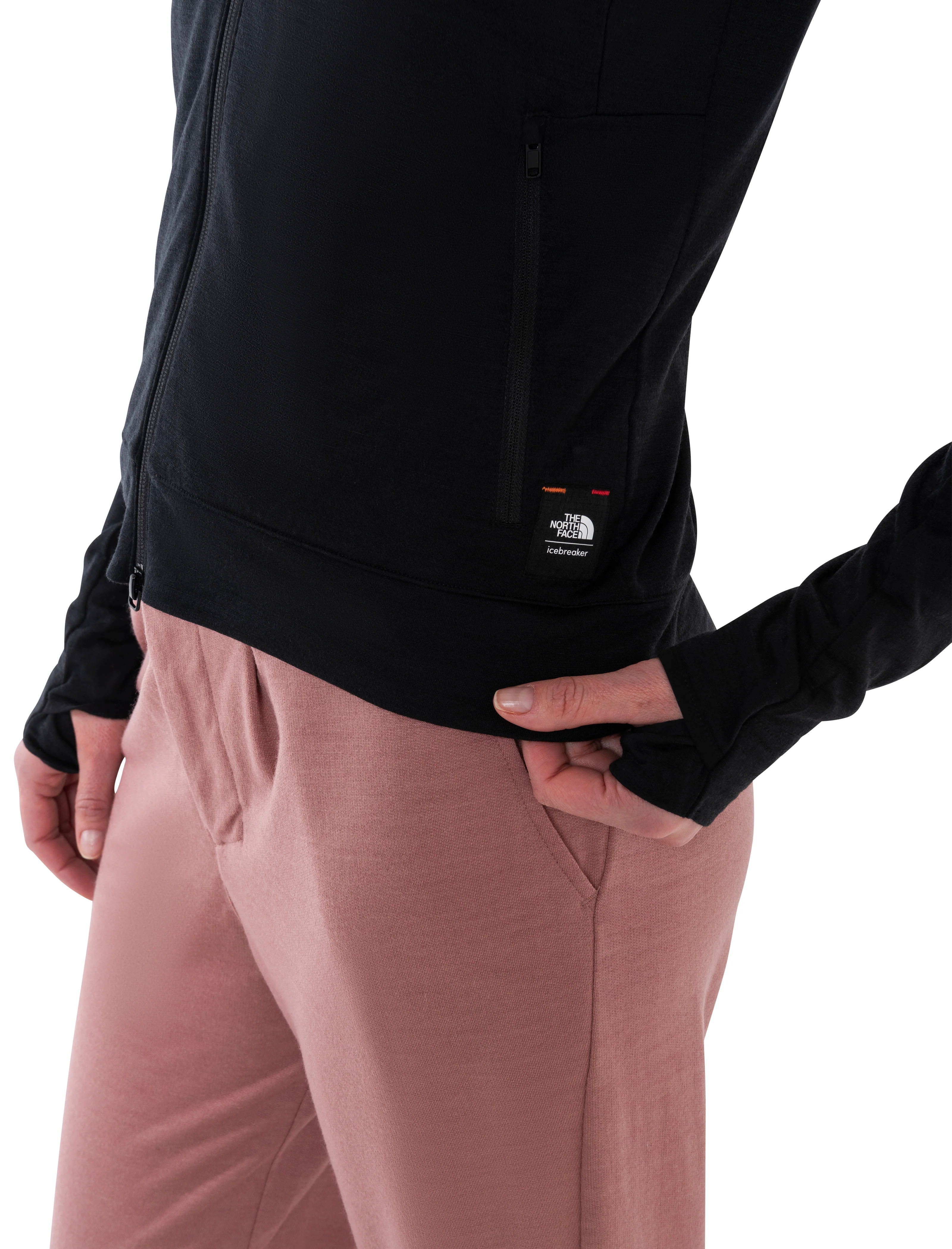 Women's Merino Blend 200 Realfleece⢠The North Face x icebreaker Long Sleeve Zip Hoodie - Image 6