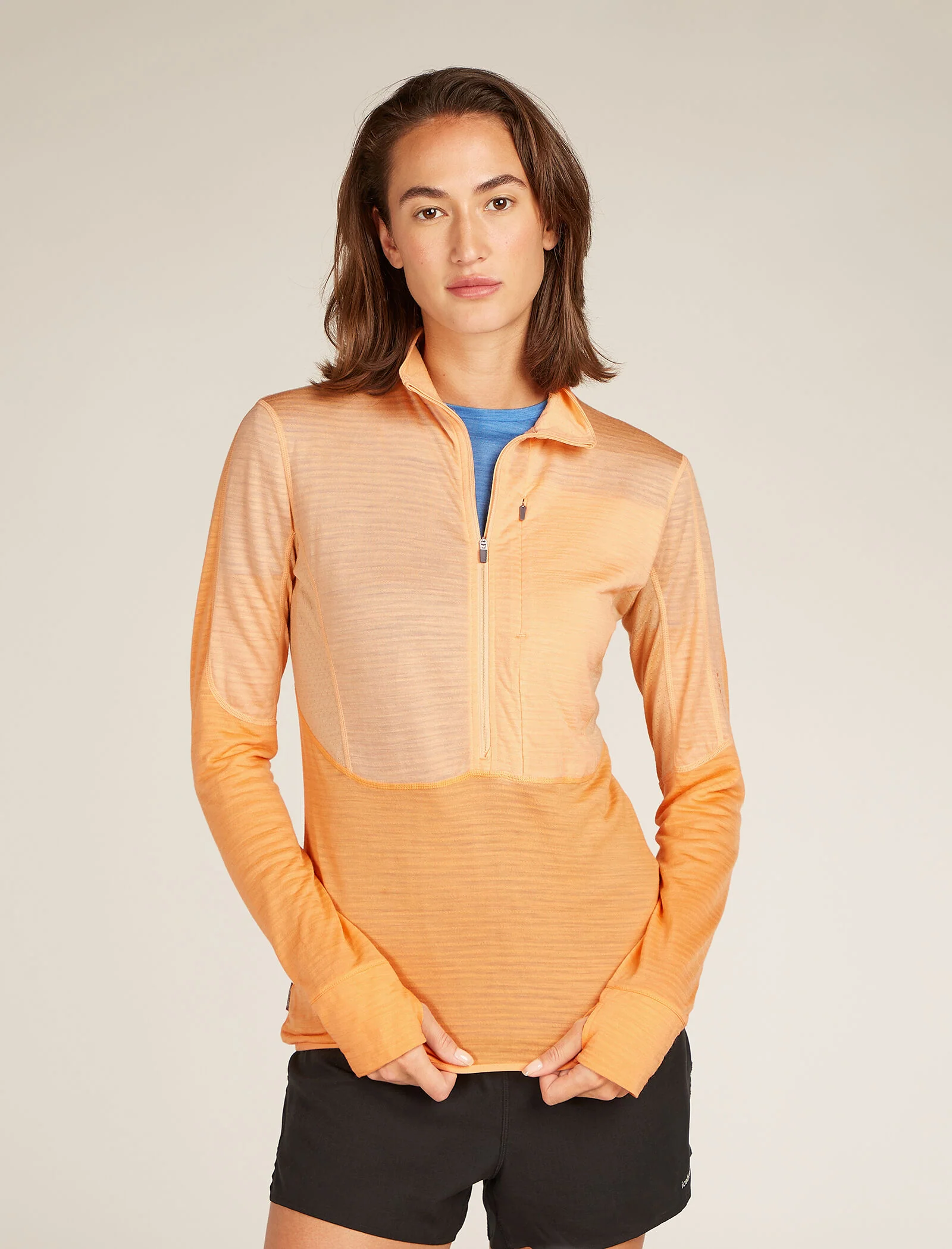 Women's Merino Blend 200 Realfleece⢠Descender Long Sleeve Half Zip Top