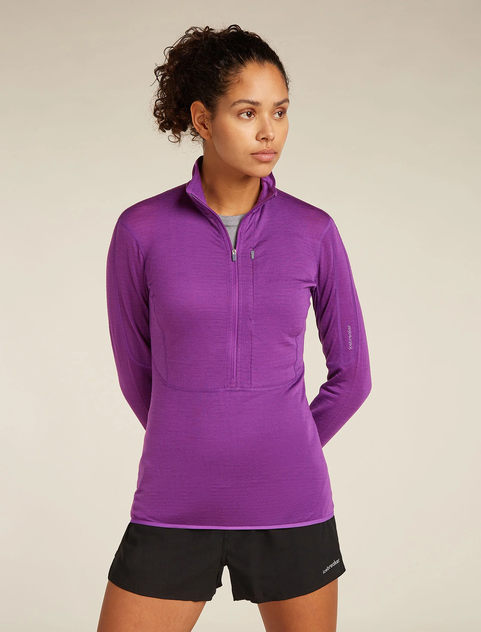 Women's Merino Blend 200 Realfleece™ Descender Long Sleeve Half Zip Top