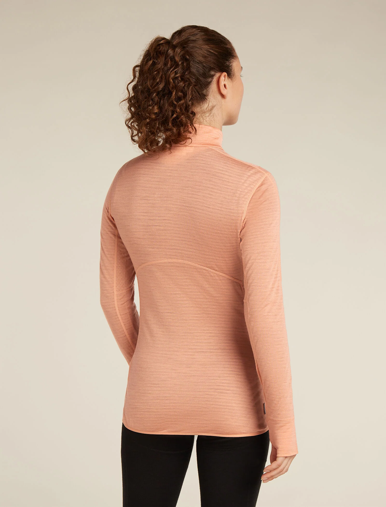 Women's Merino Blend 200 Realfleece⢠Descender Long Sleeve Half Zip Top - Image 2