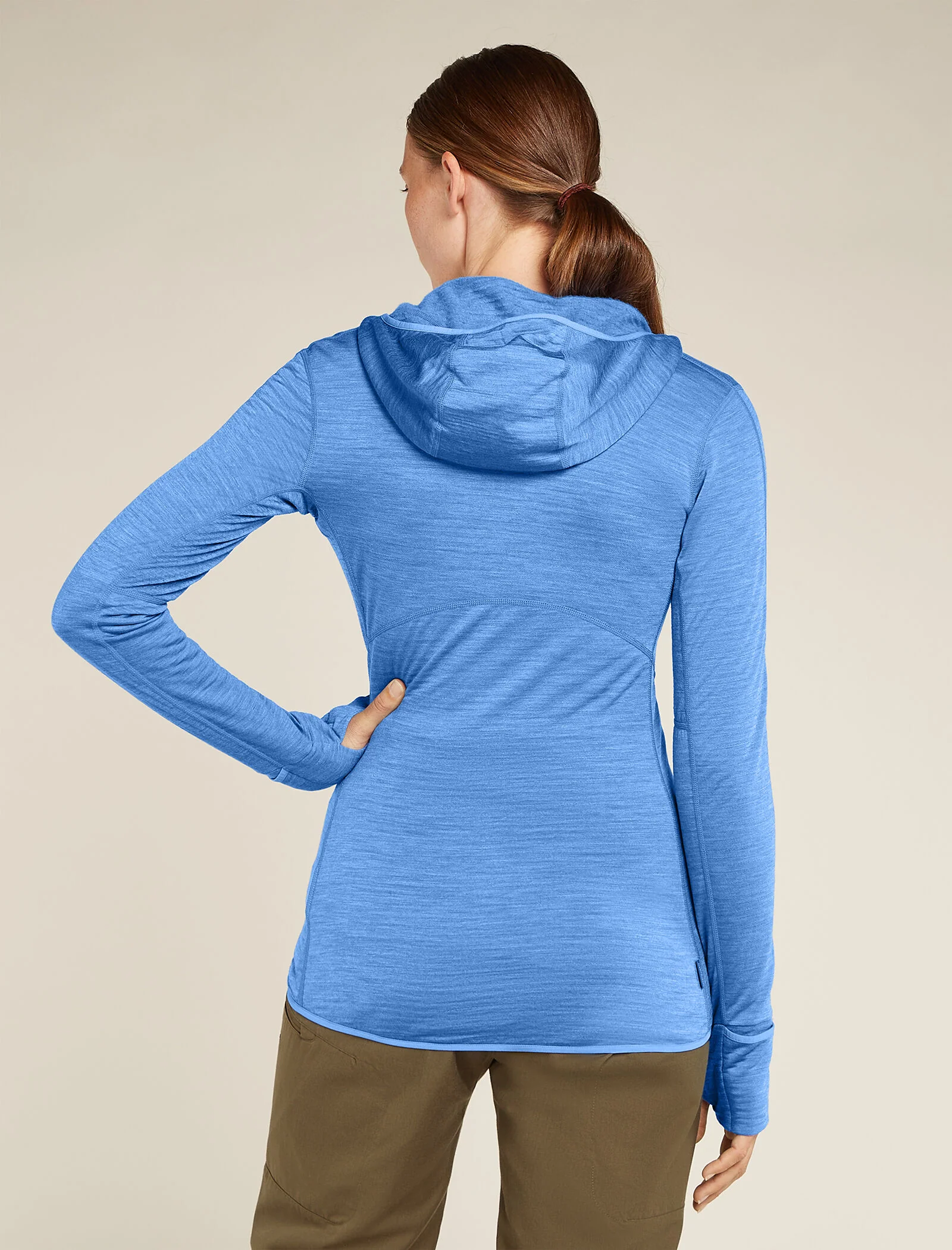 Women's Merino Blend 200 Realfleece™ Descender Long Sleeve Zip Hoodie - Image 2