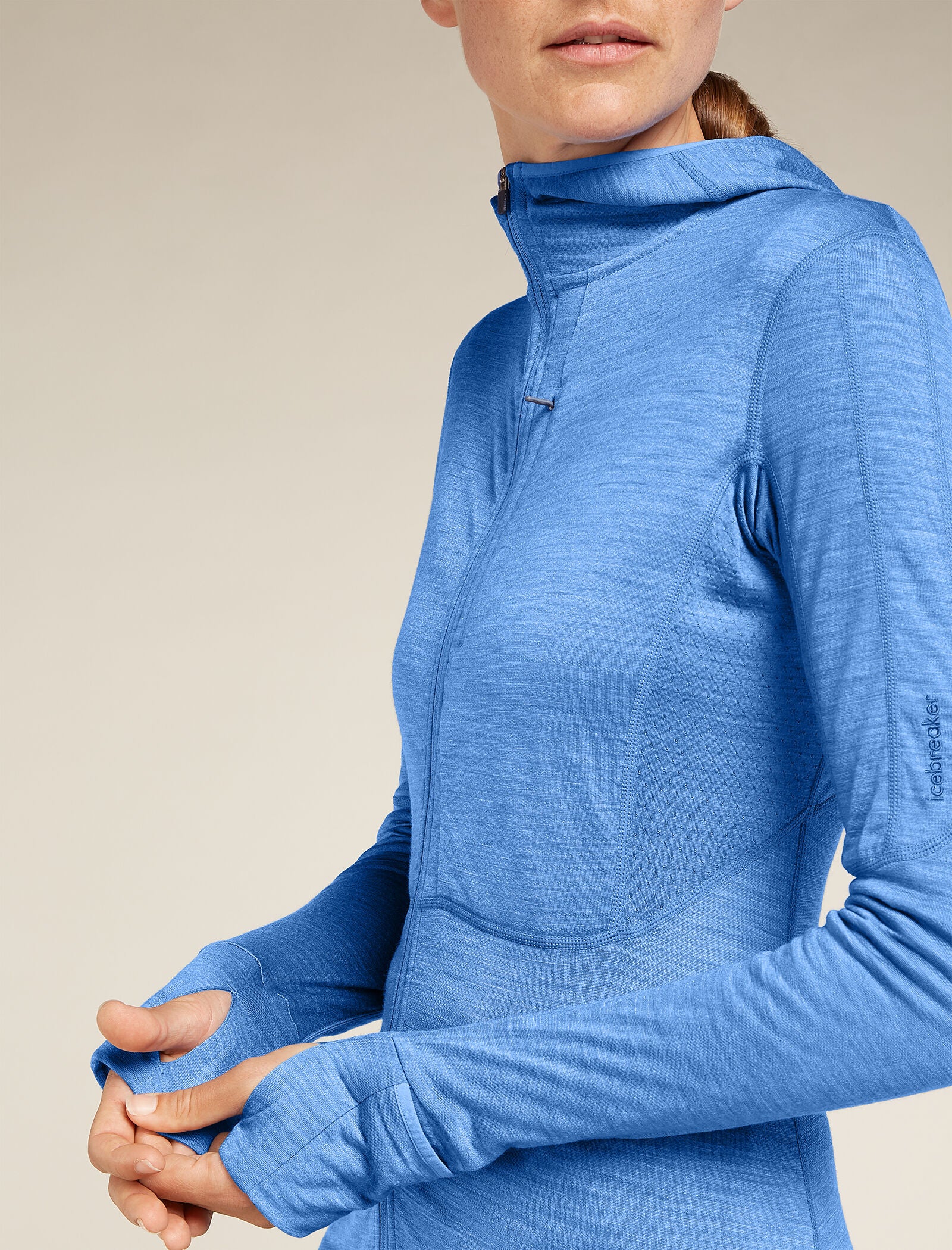 Women's Merino Blend 200 Realfleece™ Descender Long Sleeve Zip Hoodie - Image 7