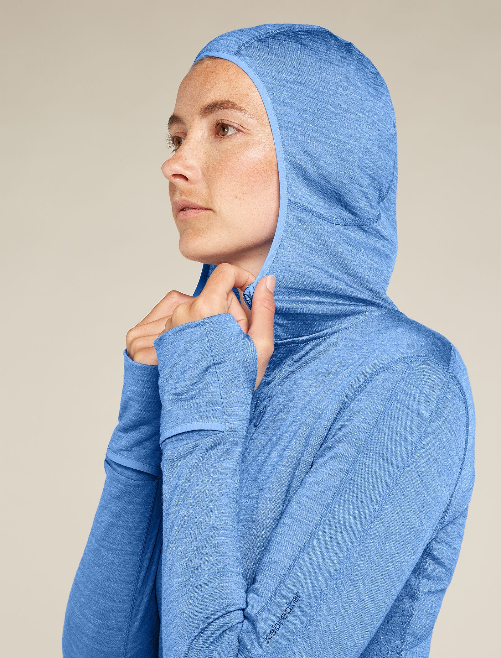 Women's Merino Blend 200 Realfleece™ Descender Long Sleeve Zip Hoodie - Image 9