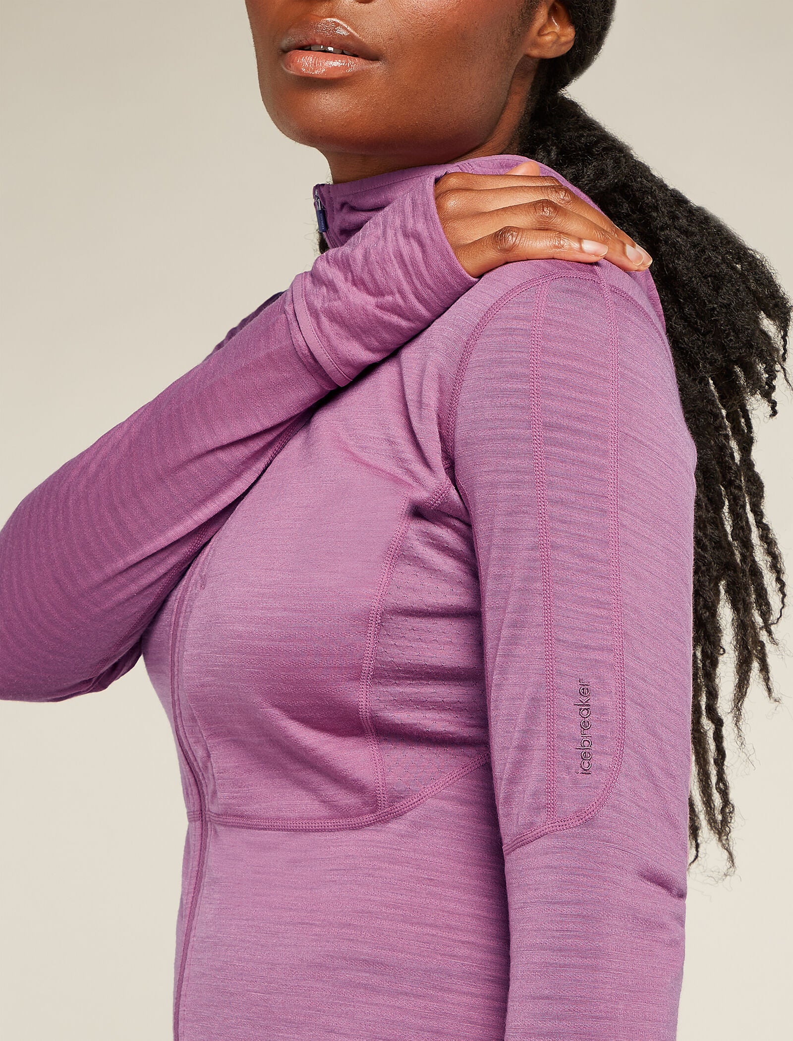 Women's Merino Blend 200 Realfleece⢠Descender Long Sleeve Zip Hoodie - Image 6