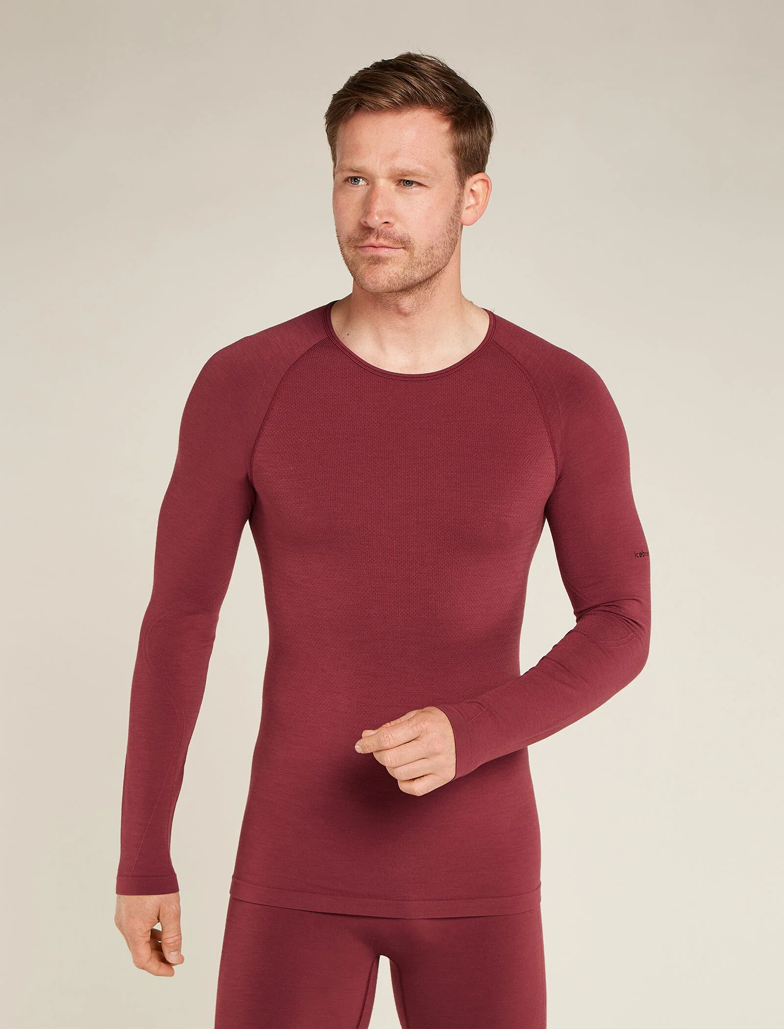 Men's Merino Blend 260 ZoneKnit⢠Seamless Long Sleeve Crew Thermal Top