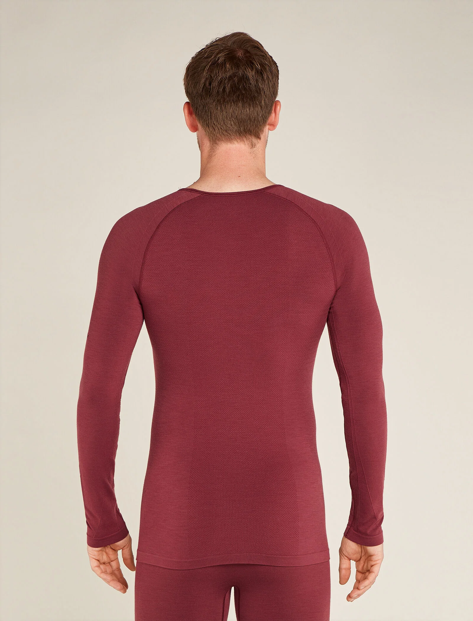 Men's Merino Blend 260 ZoneKnit⢠Seamless Long Sleeve Crew Thermal Top - Image 4