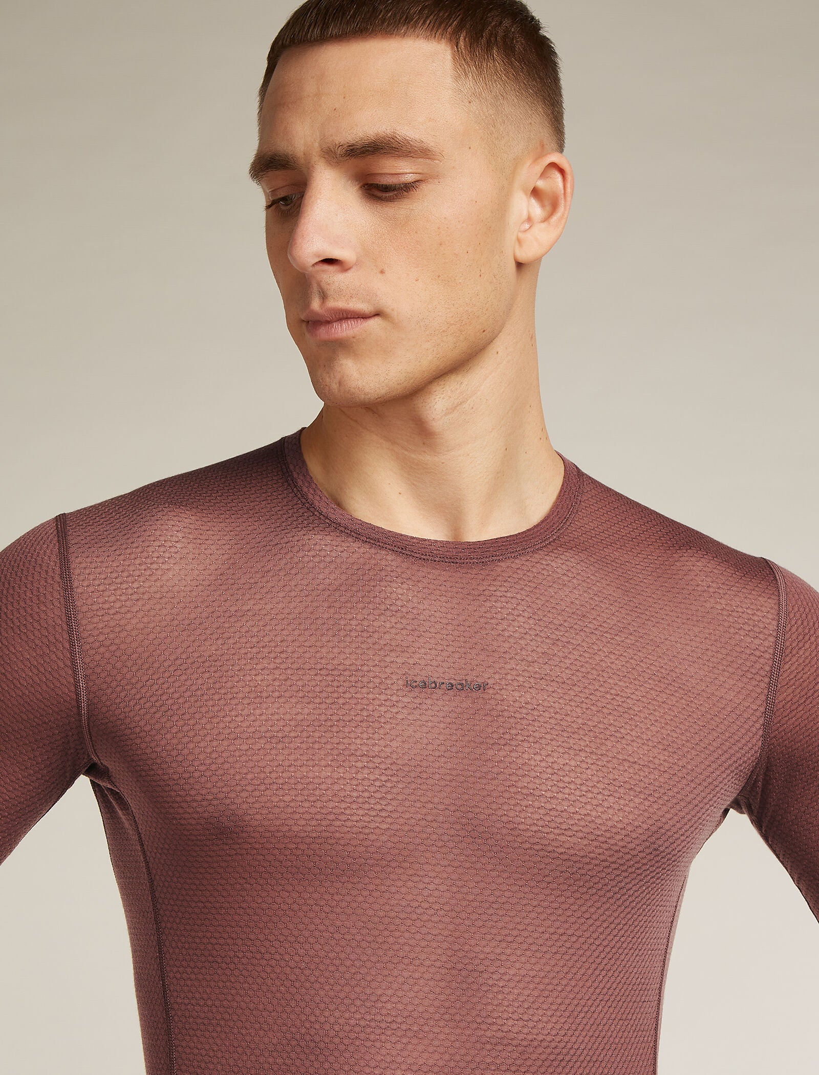 Men's Merino Blend 75 Cool-Lite™ Featherlight™ Long Sleeve Crew Thermal Top - Image 5