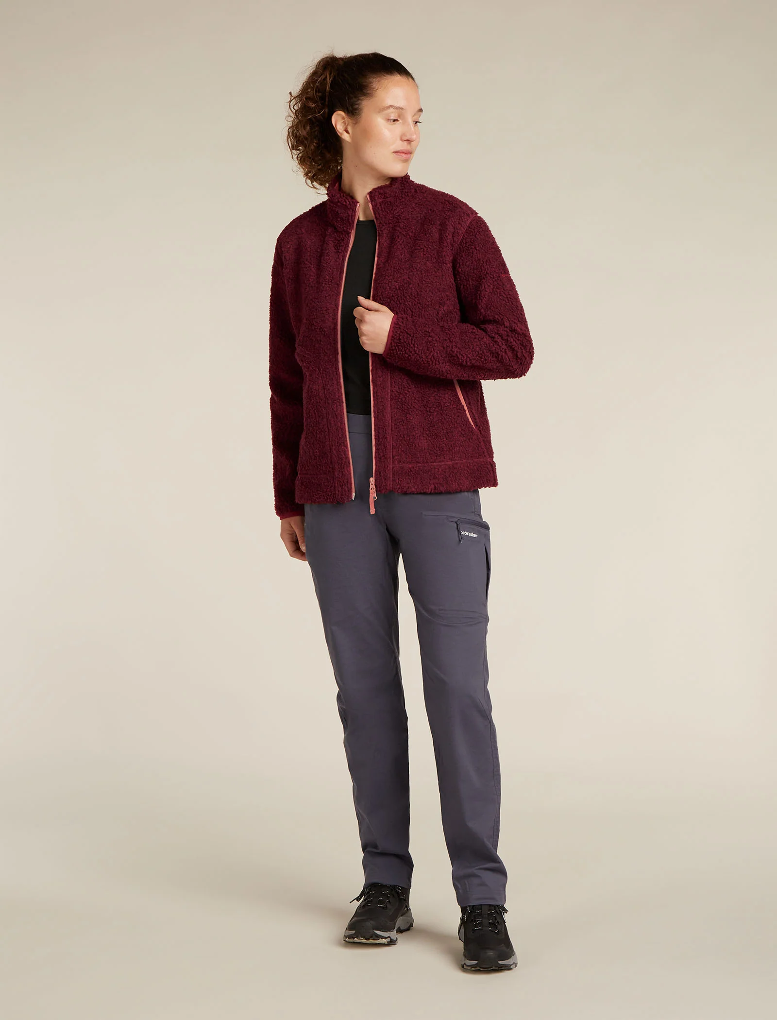 Women's Merino Blend 960 RealFleece⢠High Pile Long Sleeve Zip Jacket - Image 3