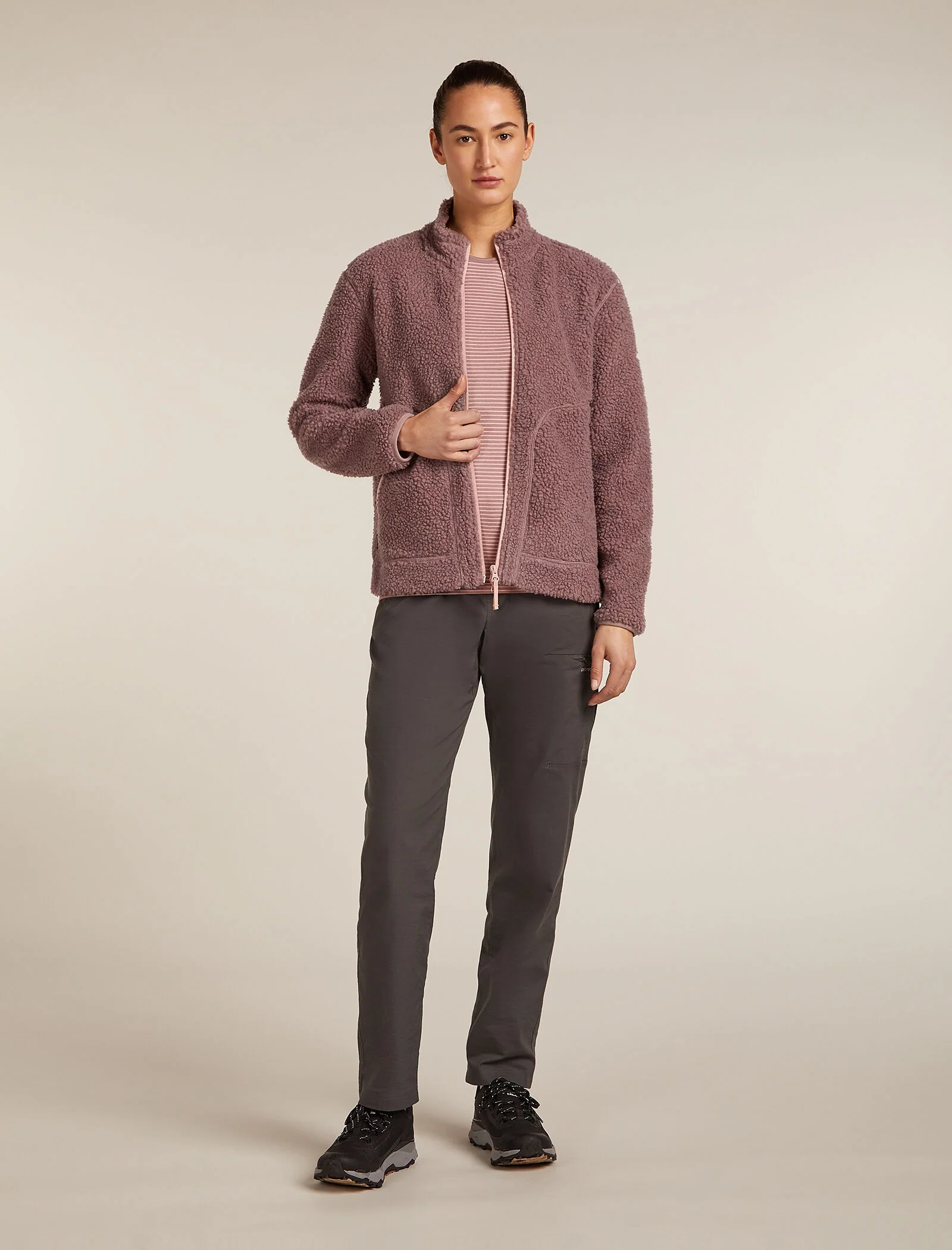 Women's Merino Blend 960 RealFleece⢠High Pile Long Sleeve Zip Jacket - Image 3