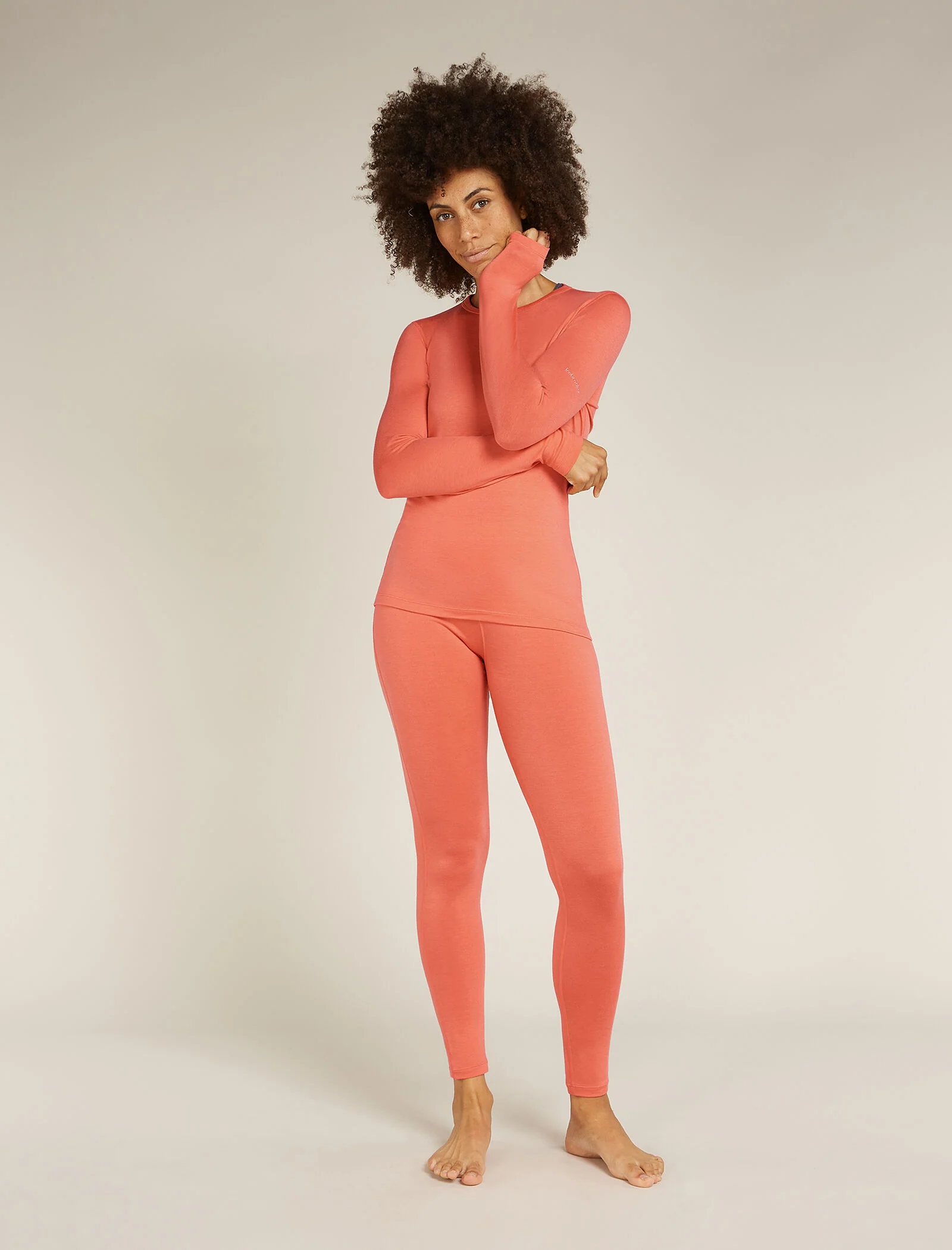 Women's Merino Blend Core Heavyweight Long Sleeve Crew Thermal Top - Image 4