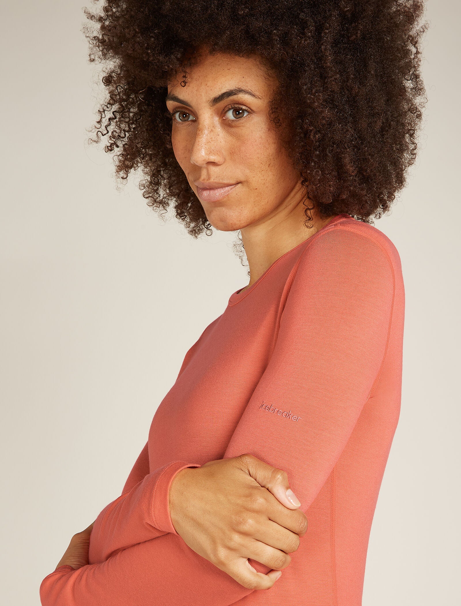Women's Merino Blend Core Heavyweight Long Sleeve Crew Thermal Top - Image 6