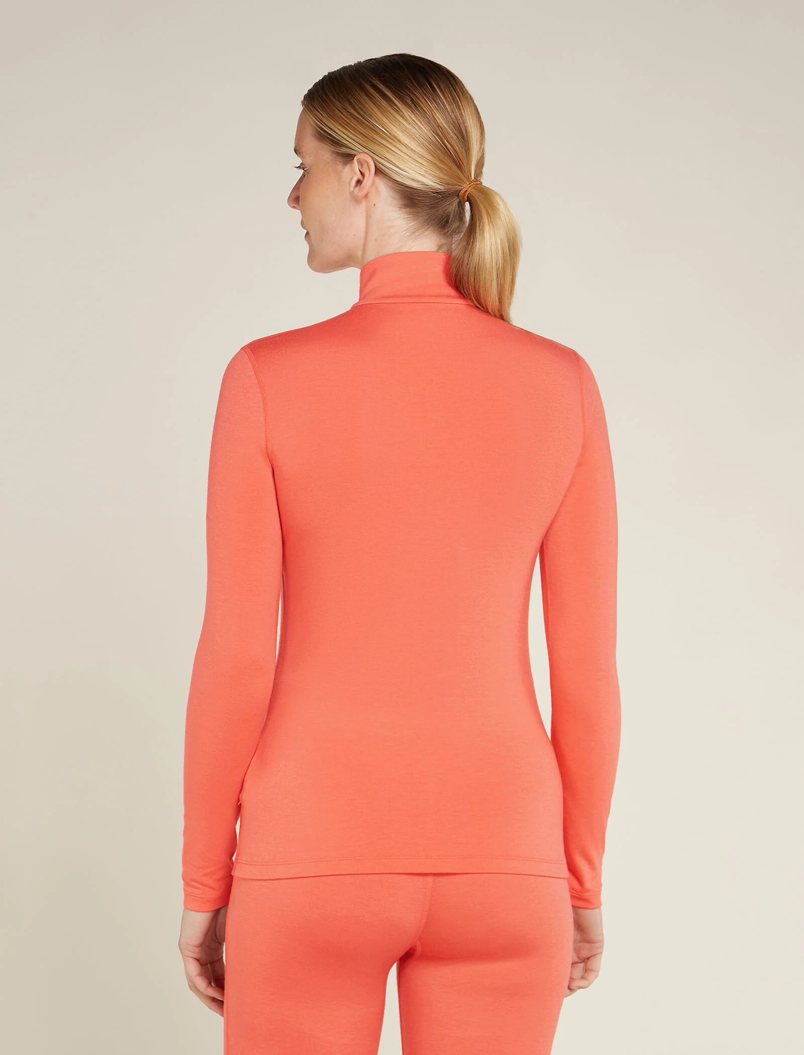 Women's Merino Blend Core Heavyweight Long Sleeve Half Zip Thermal Top - Image 2