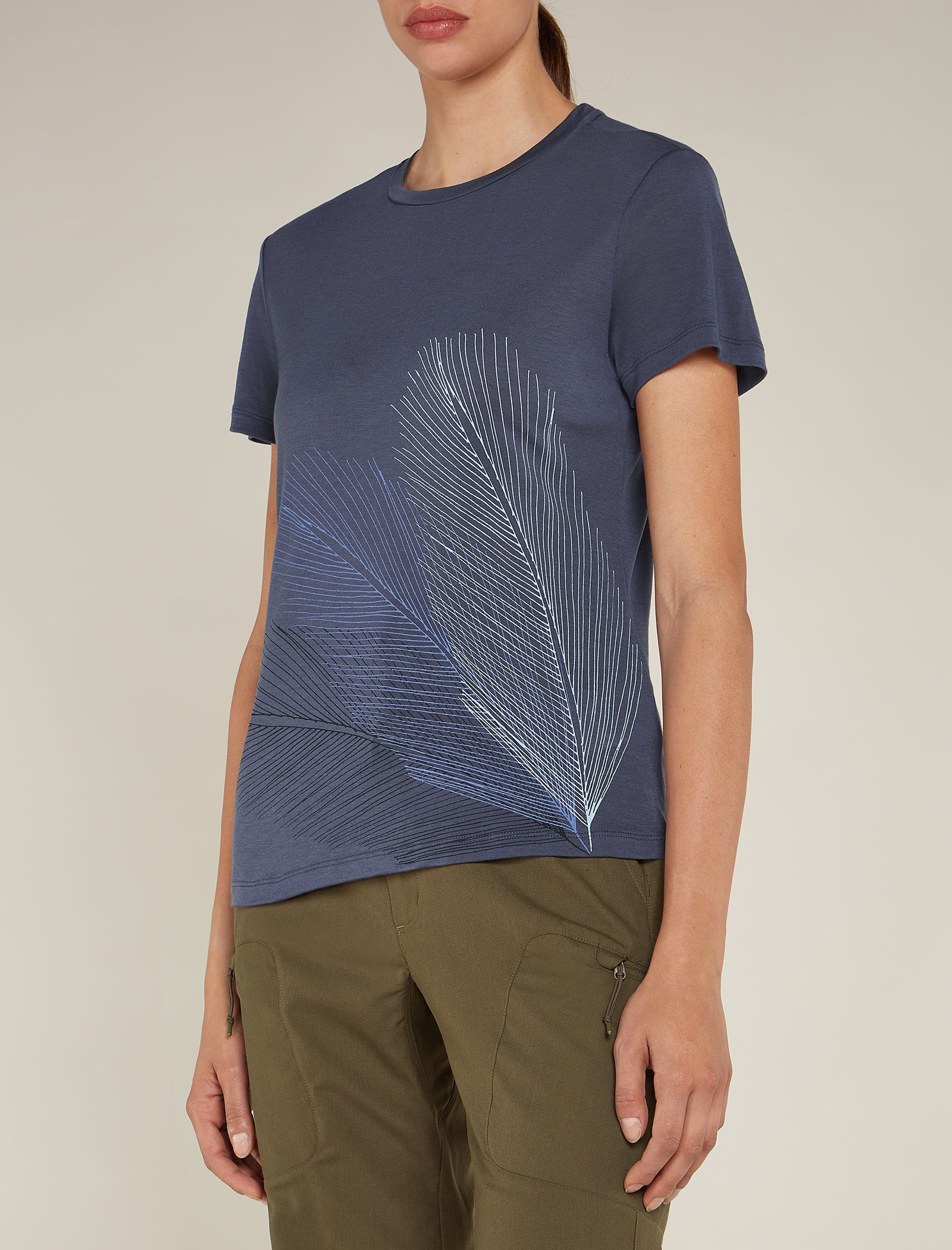 Women's Merino Blend Core Short Sleeve T-Shirt Plume - Image 5
