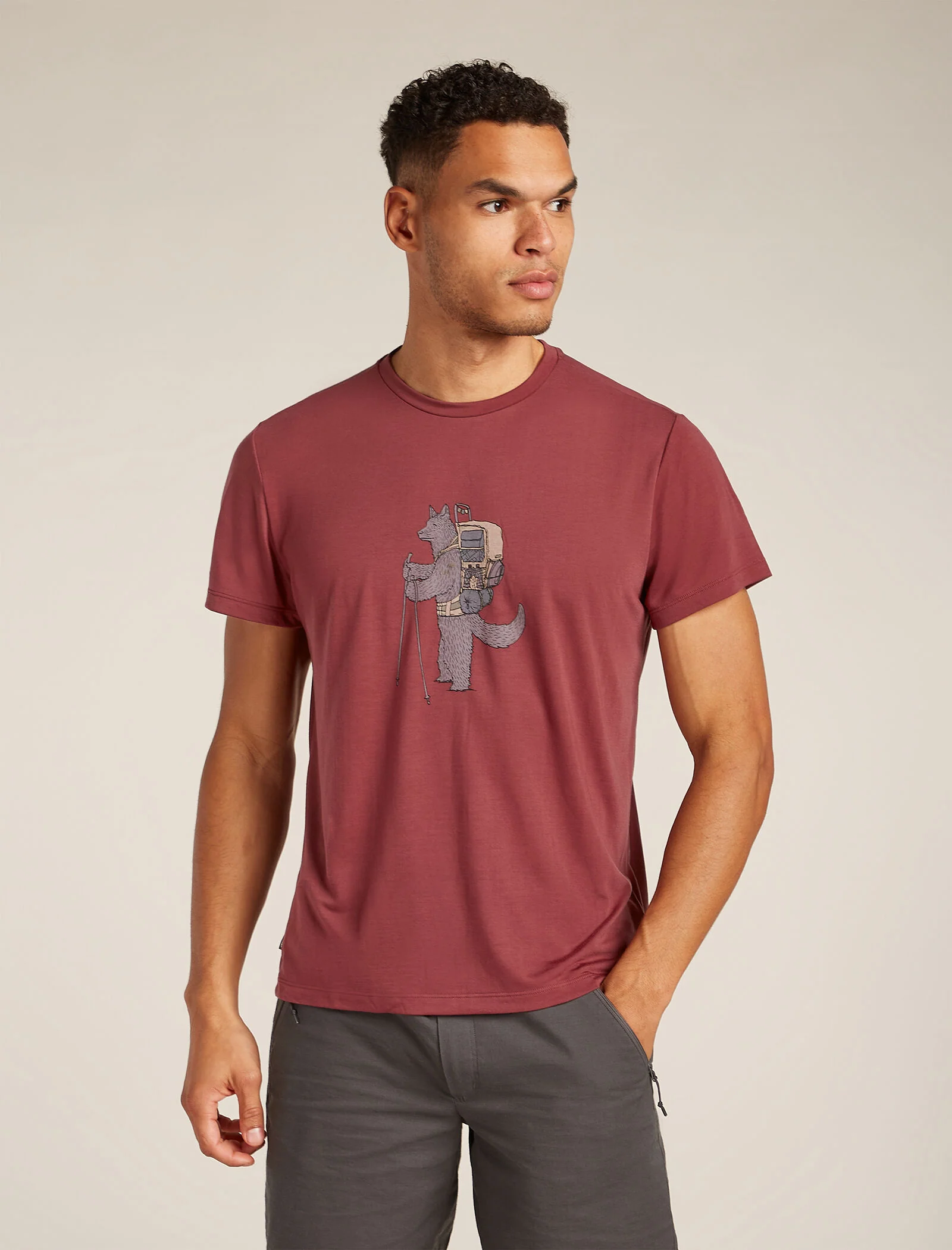 Men's Merino Blend Core Short Sleeve T-Shirt Tech Head
