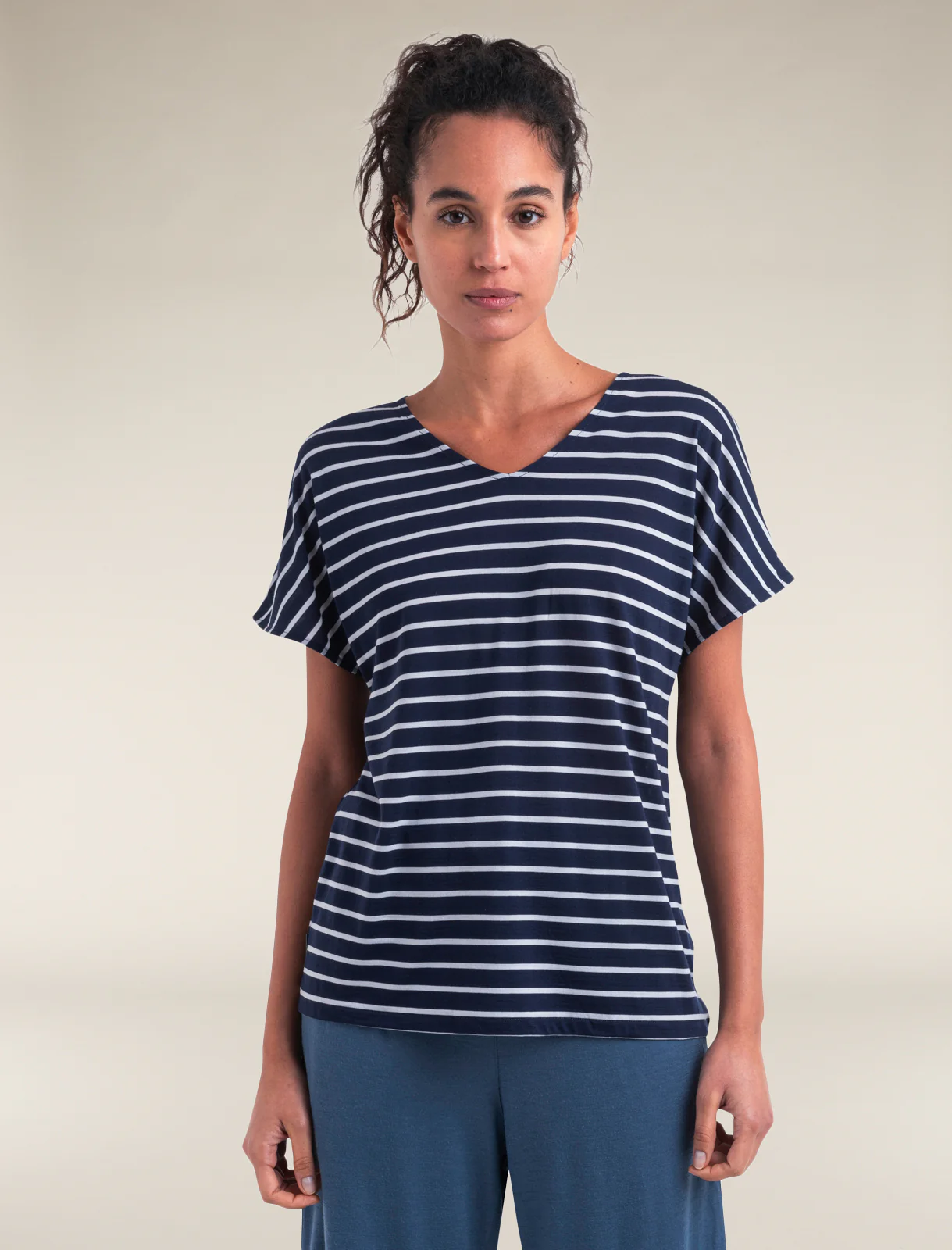 Women's Merino Blend Drayden Reversible Top Stripe