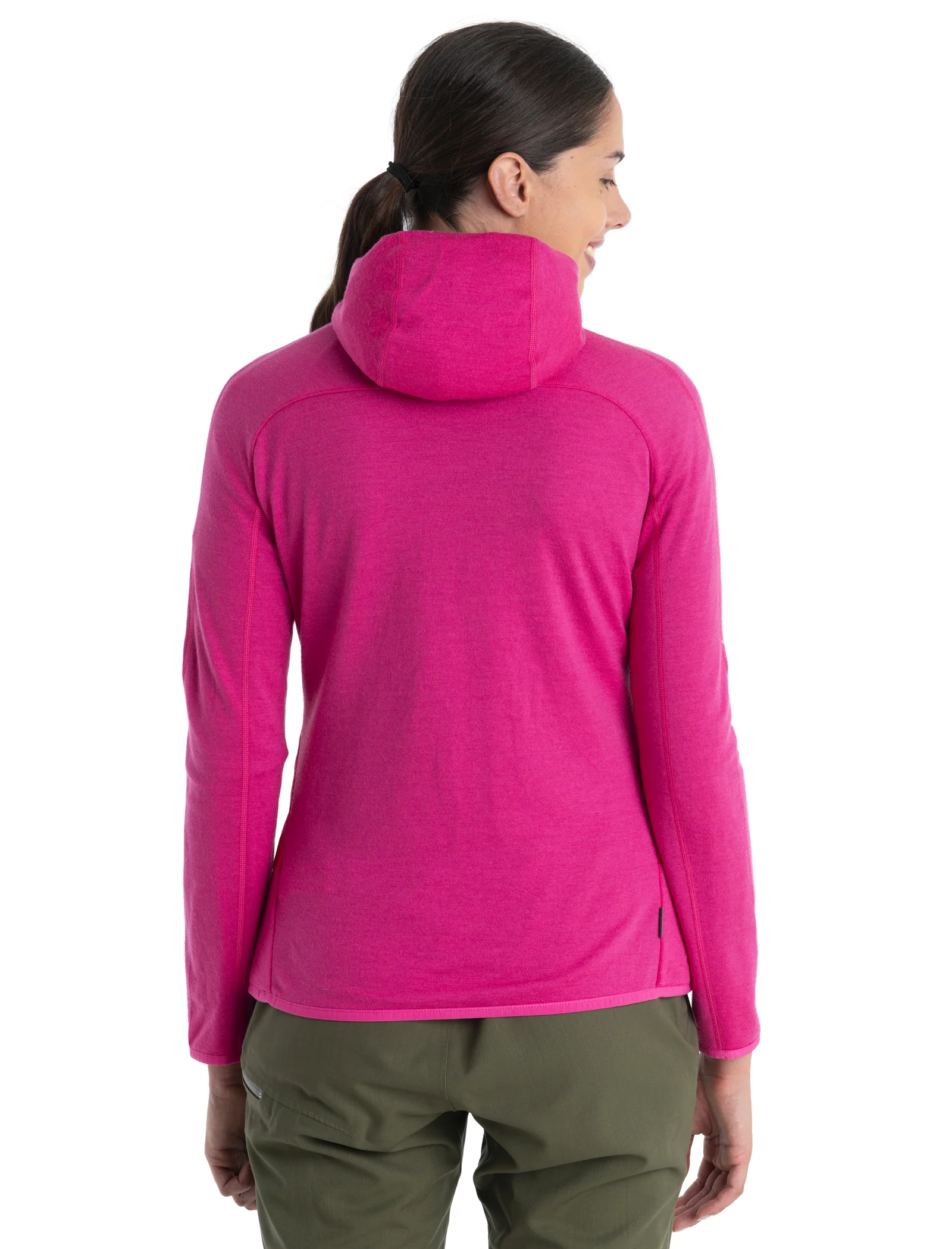 Women's Merino Blend Quantum Hybrid Long Sleeve Zip Hoodie - Image 2