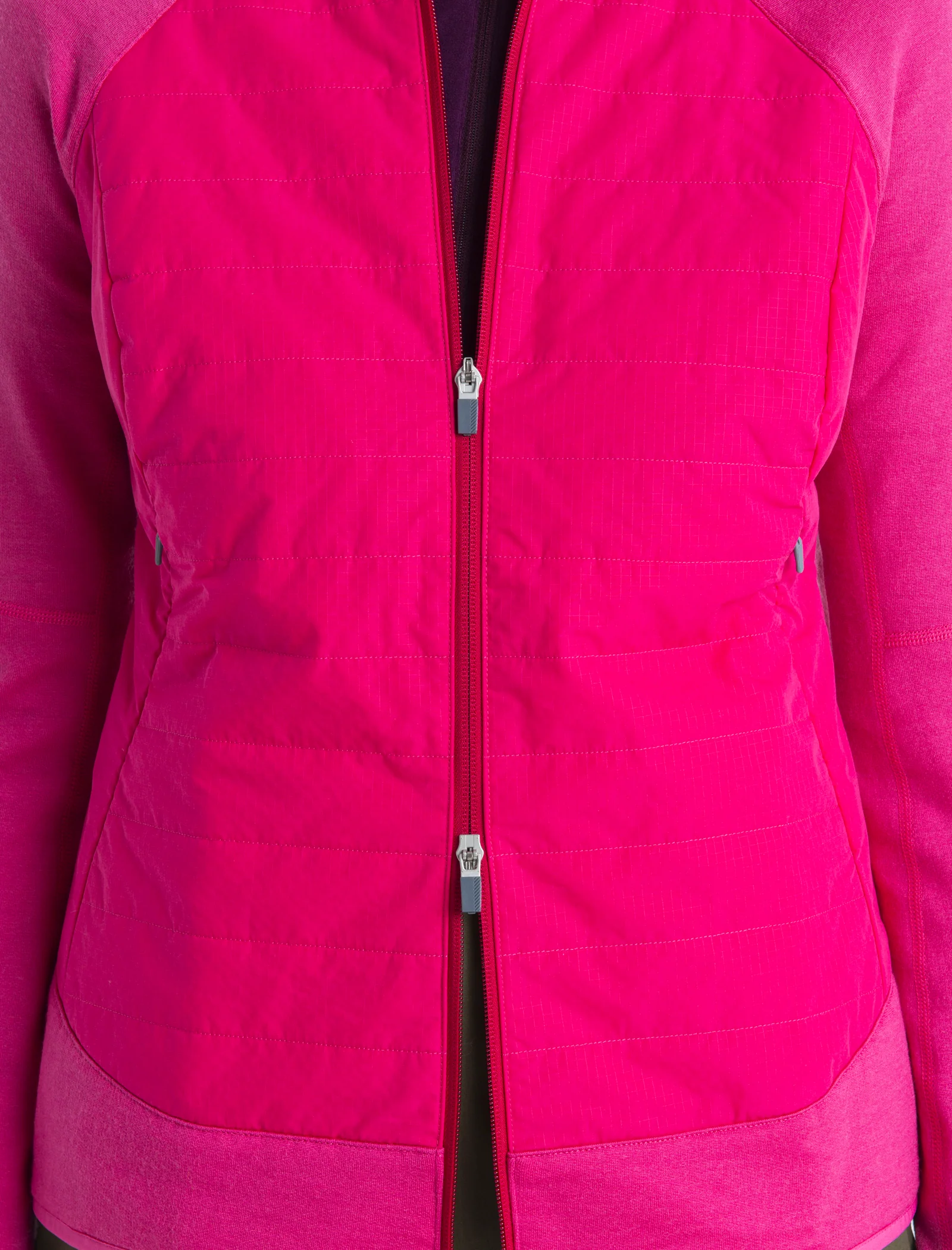 Women's Merino Blend Quantum Hybrid Long Sleeve Zip Hoodie - Image 5