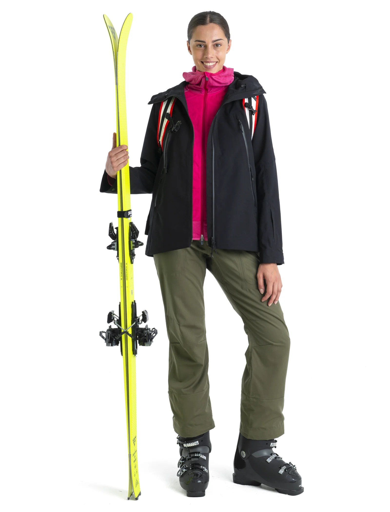 Women's Merino Blend Quantum Hybrid Long Sleeve Zip Hoodie - Image 9