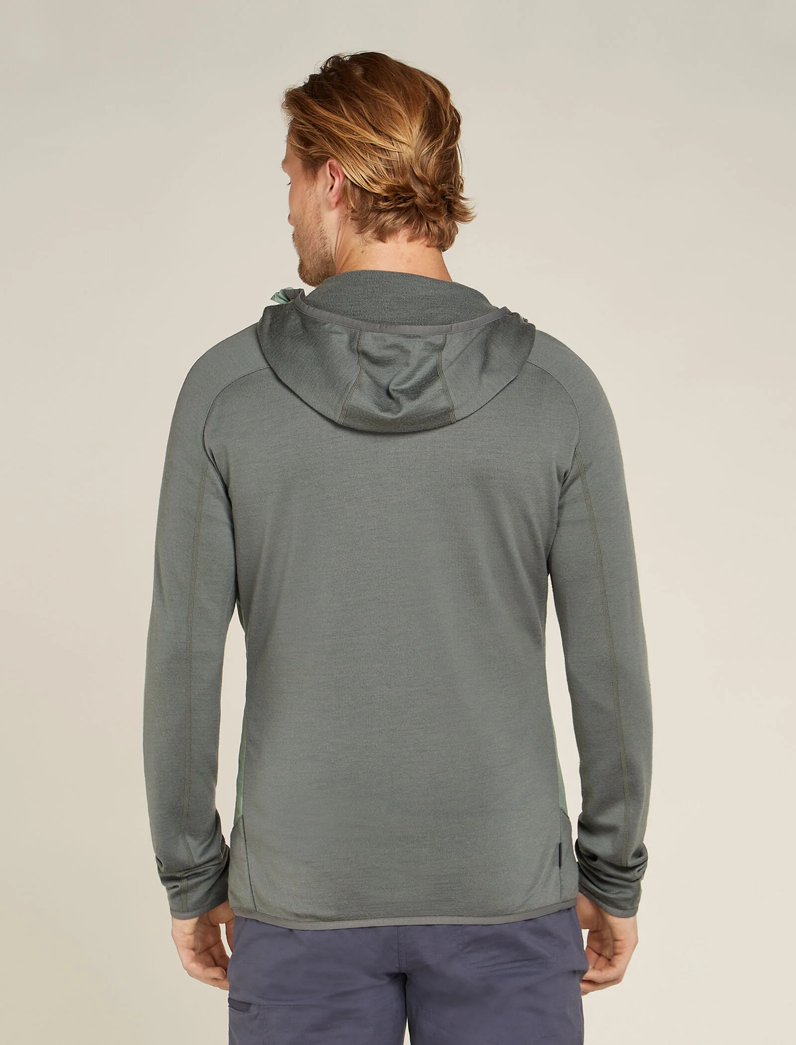 Men's Merino Blend Quantum Hybrid Long Sleeve Zip Hoodie - Image 2