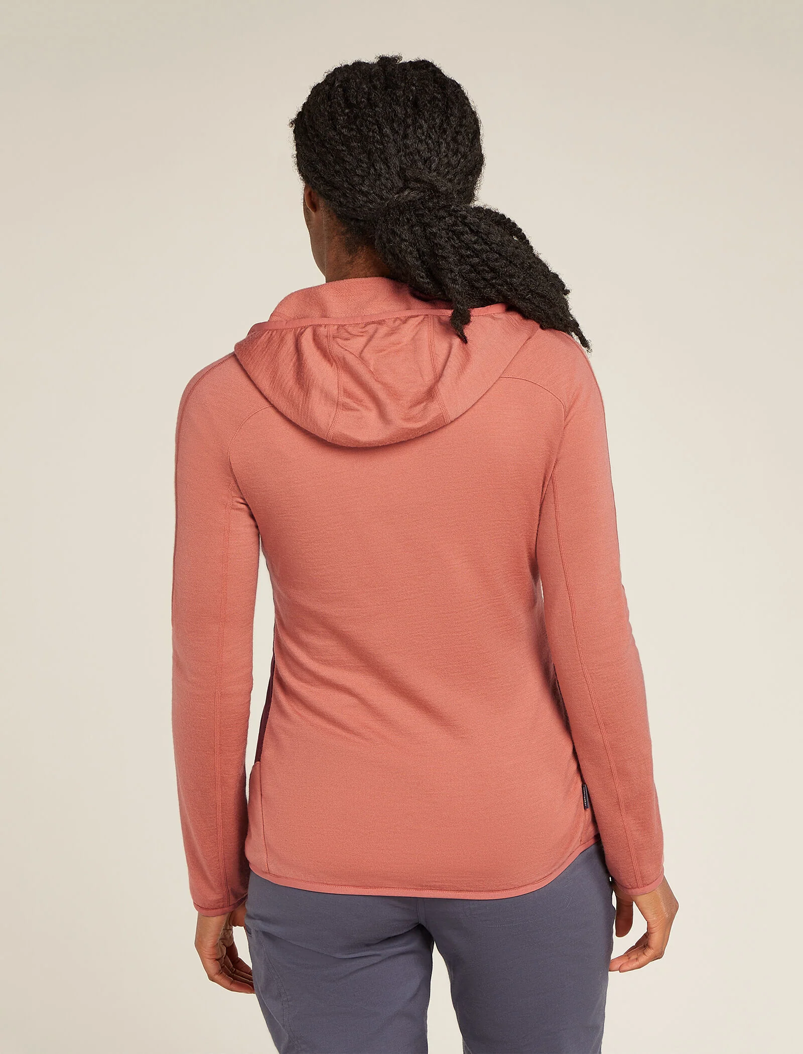 Women's Merino Blend Quantum Hybrid Long Sleeve Zip Hoodie - Image 2