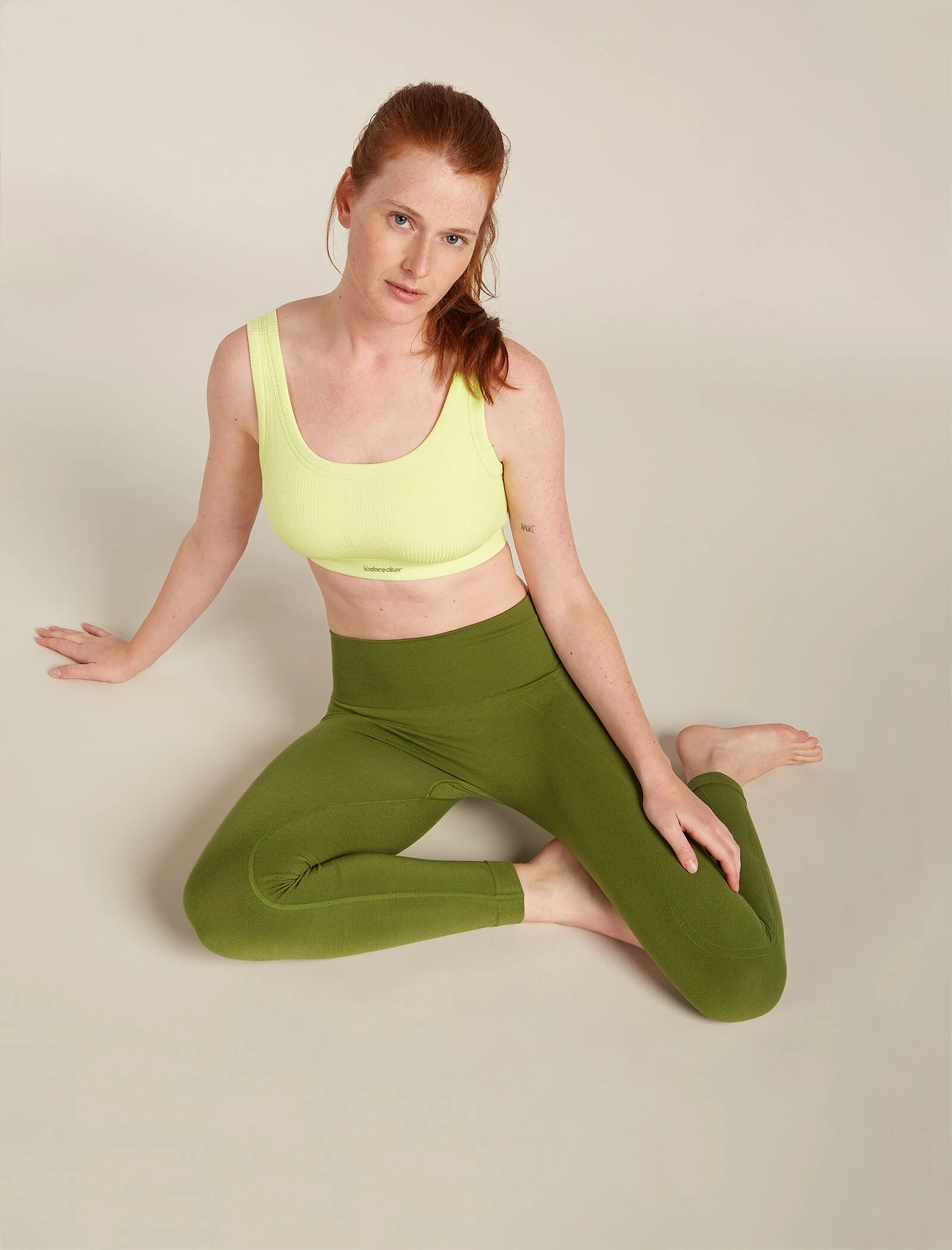 Women's Merino Blend Rib Lotus Bra - Image 5