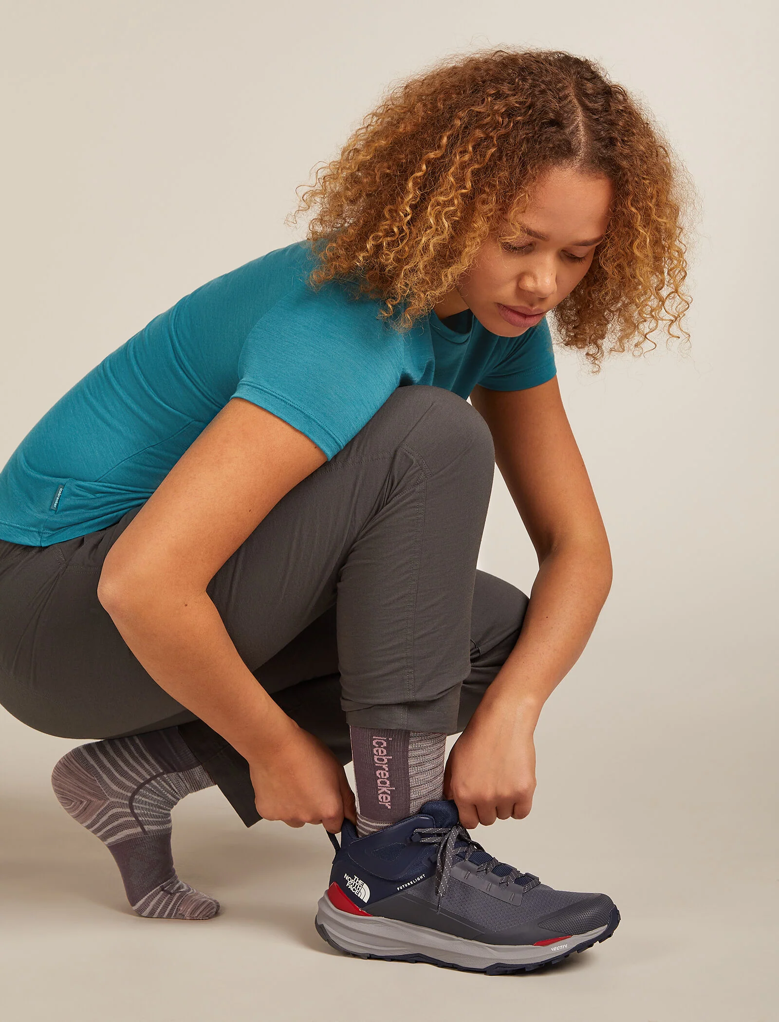Women Run+ Crew Socks Fusion Dye