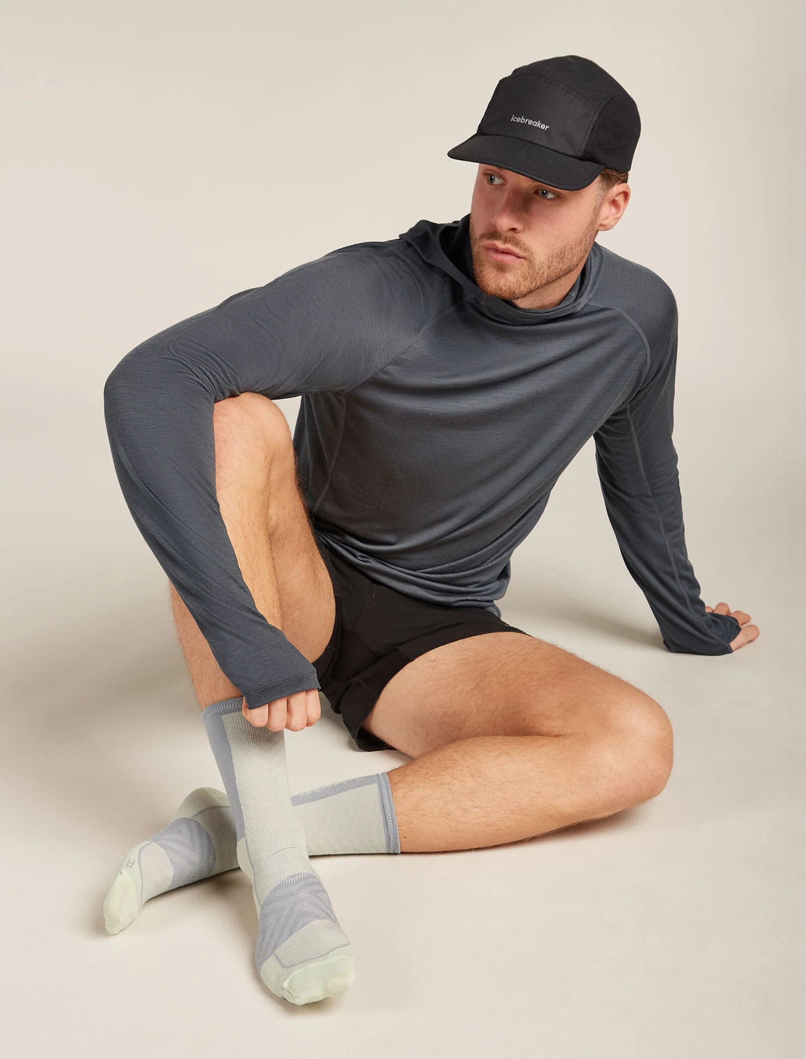 Men's Merino Blend Run+ Ultralight Crew Socks - Image 2
