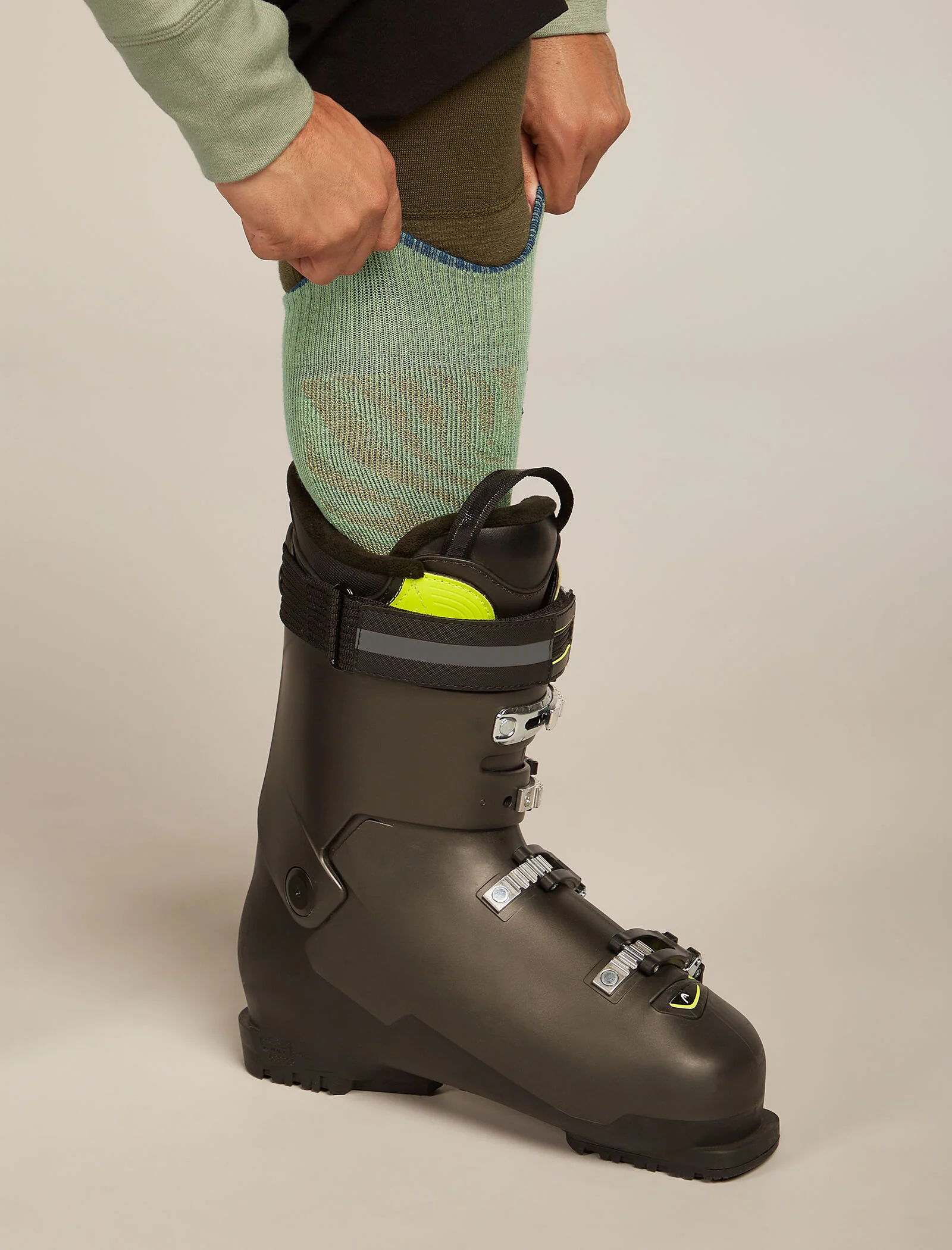 Men Ski+ Over the Calf Socks Mountain Contour