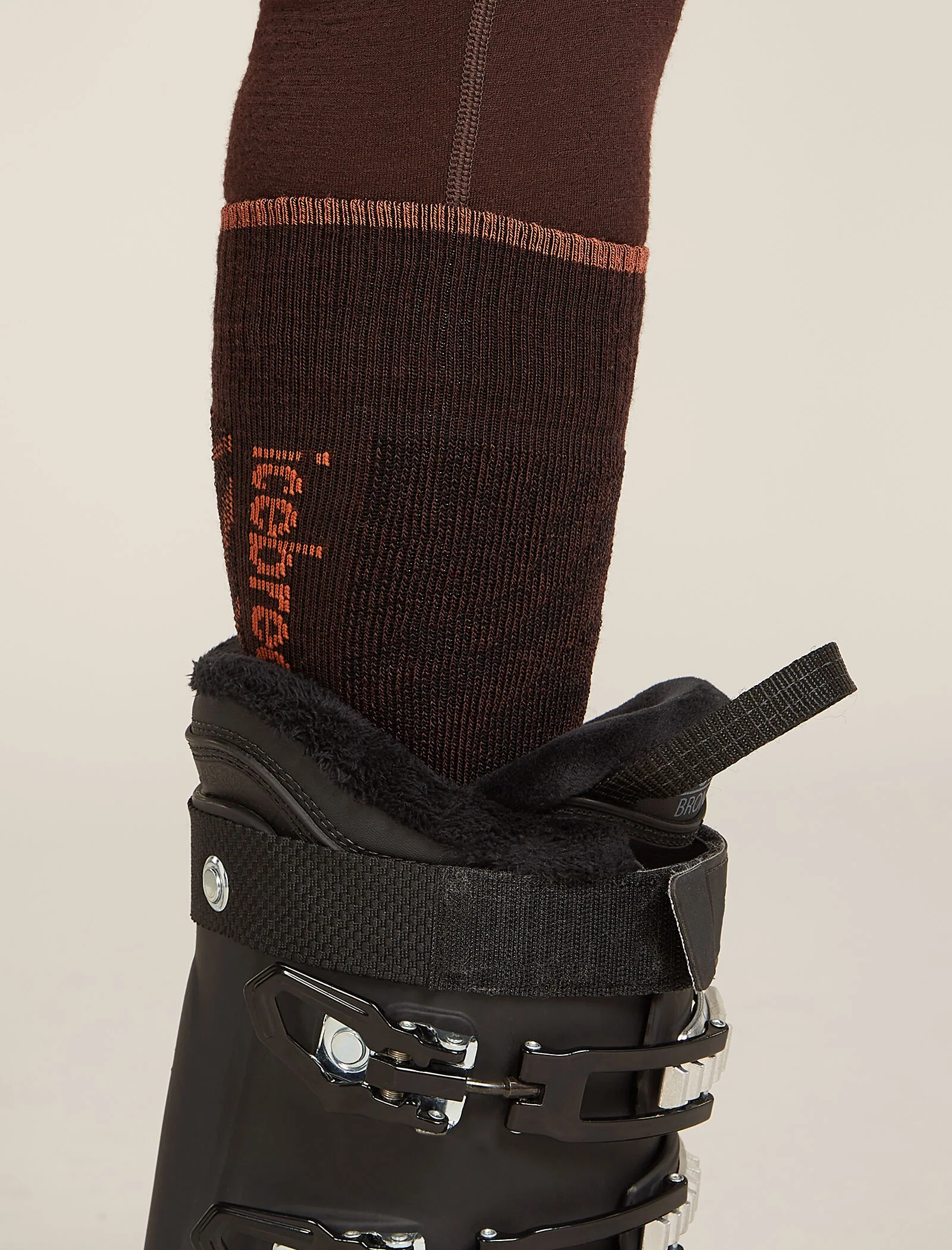 Women's Merino Blend Ski+ Medium Over The Calf Socks Mountain Contour