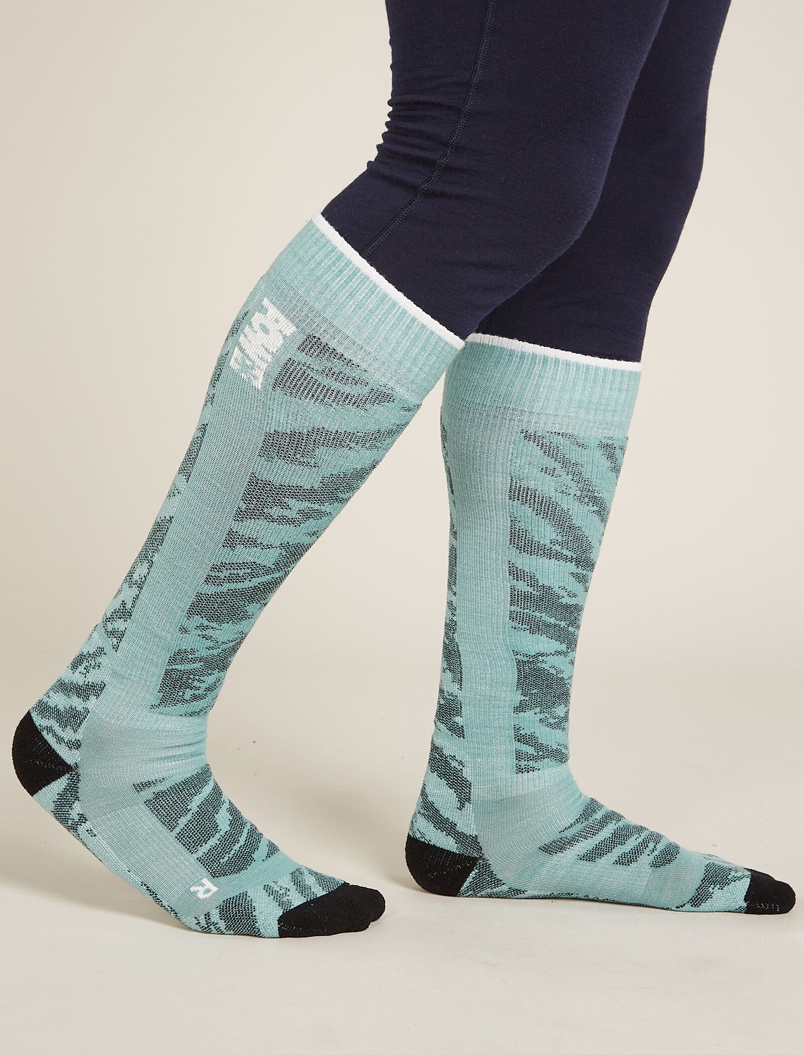 Men's Merino Blend Ski+ Medium Over The Calf Socks Protect Our Winters - Image 2