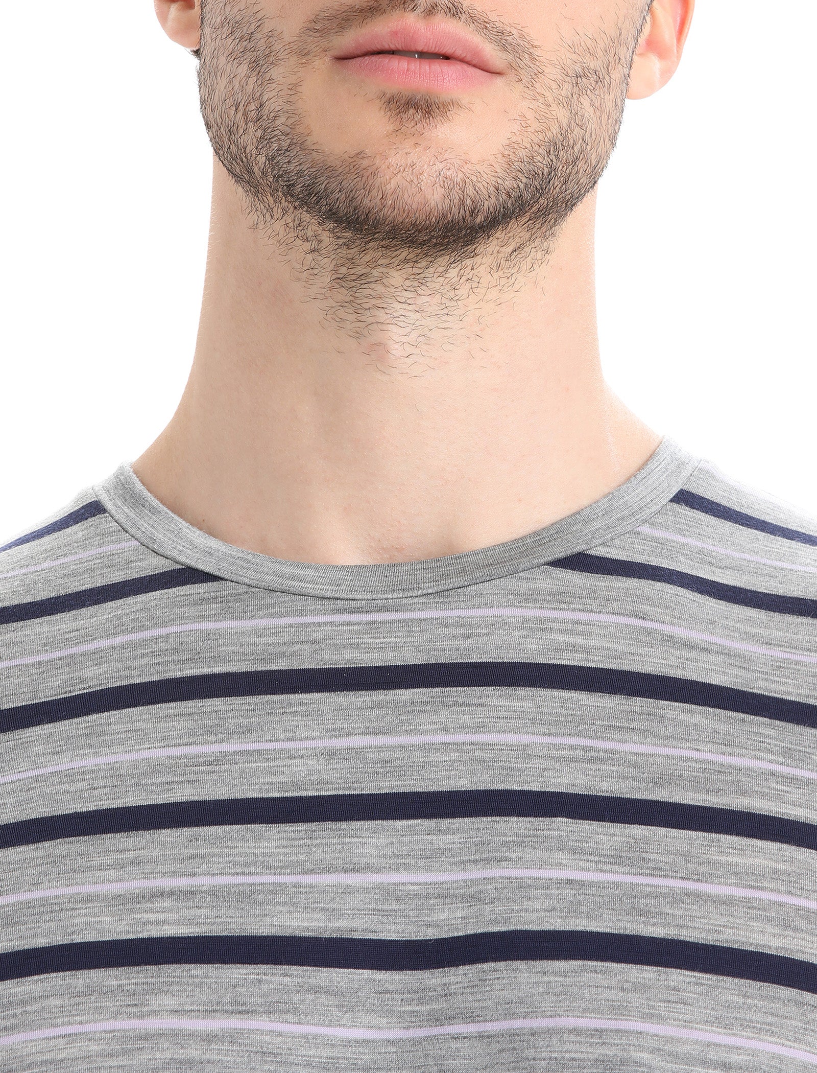 Men's Merino Blend Wave T-Shirt Stripe - Image 4
