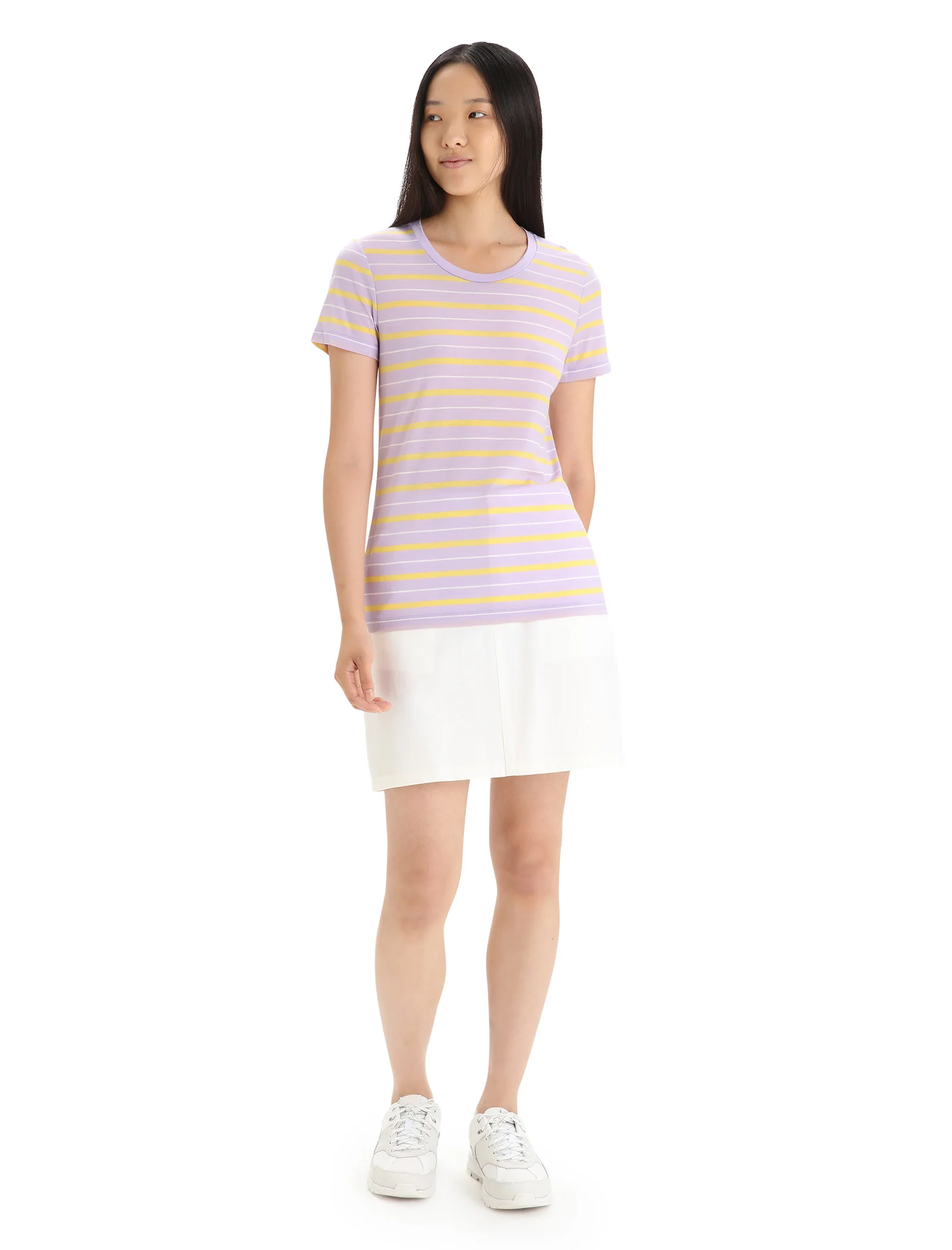 Women's Merino Blend Wave T-Shirt Stripe - Image 3