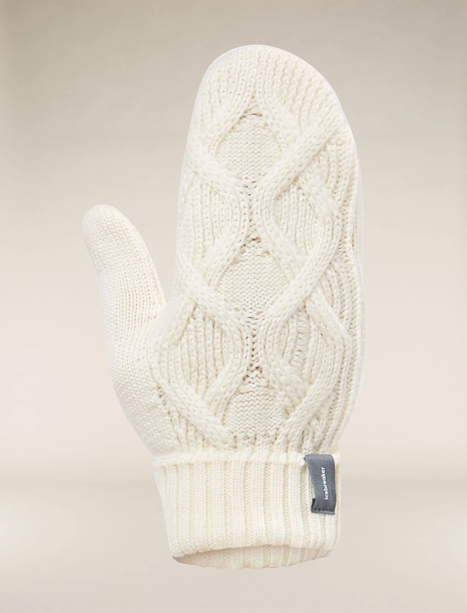 Unisex Merino Cable Knit Mittens - Image 7