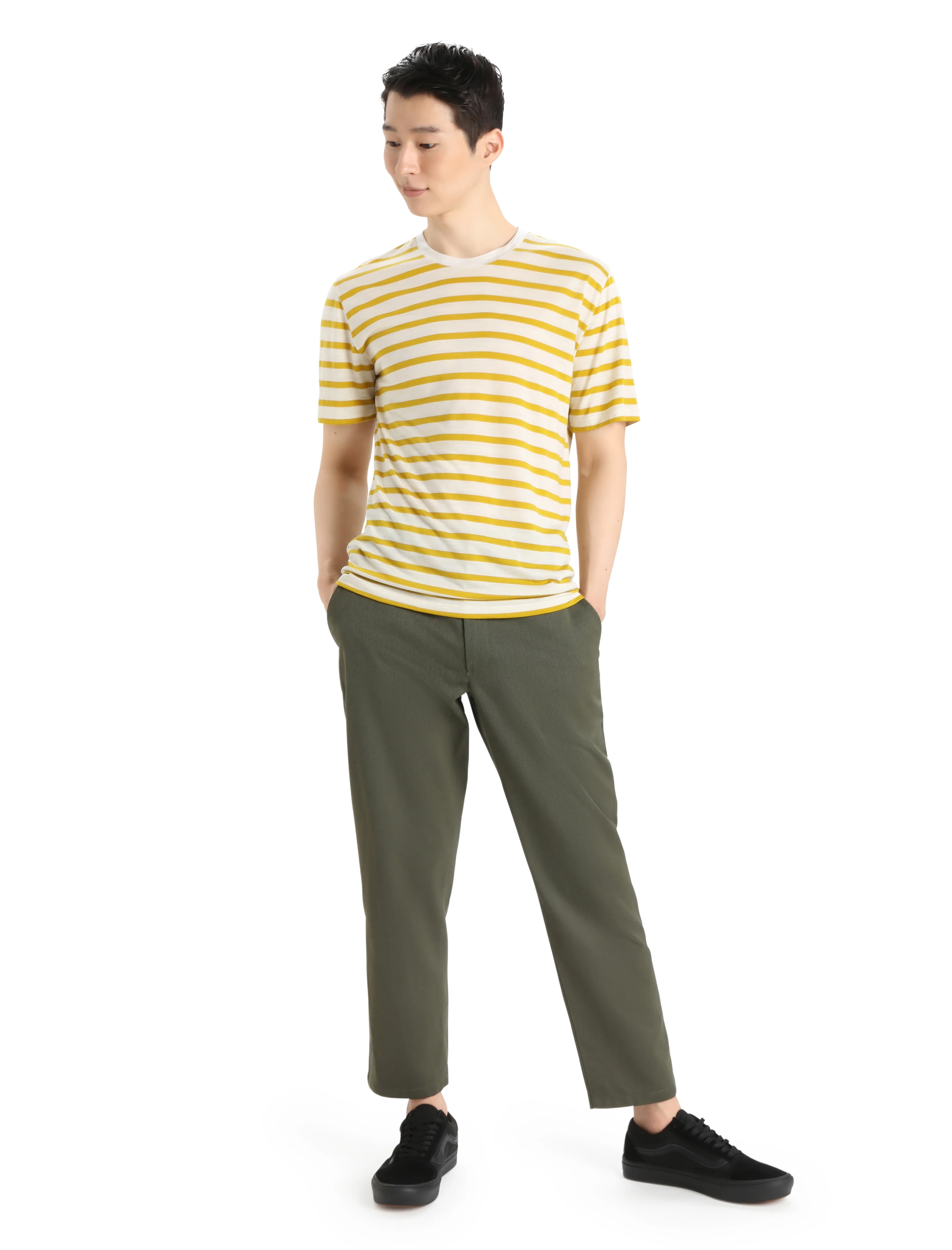 Men's Merino Drayden Short Sleeve T-Shirt Stripe - Image 8