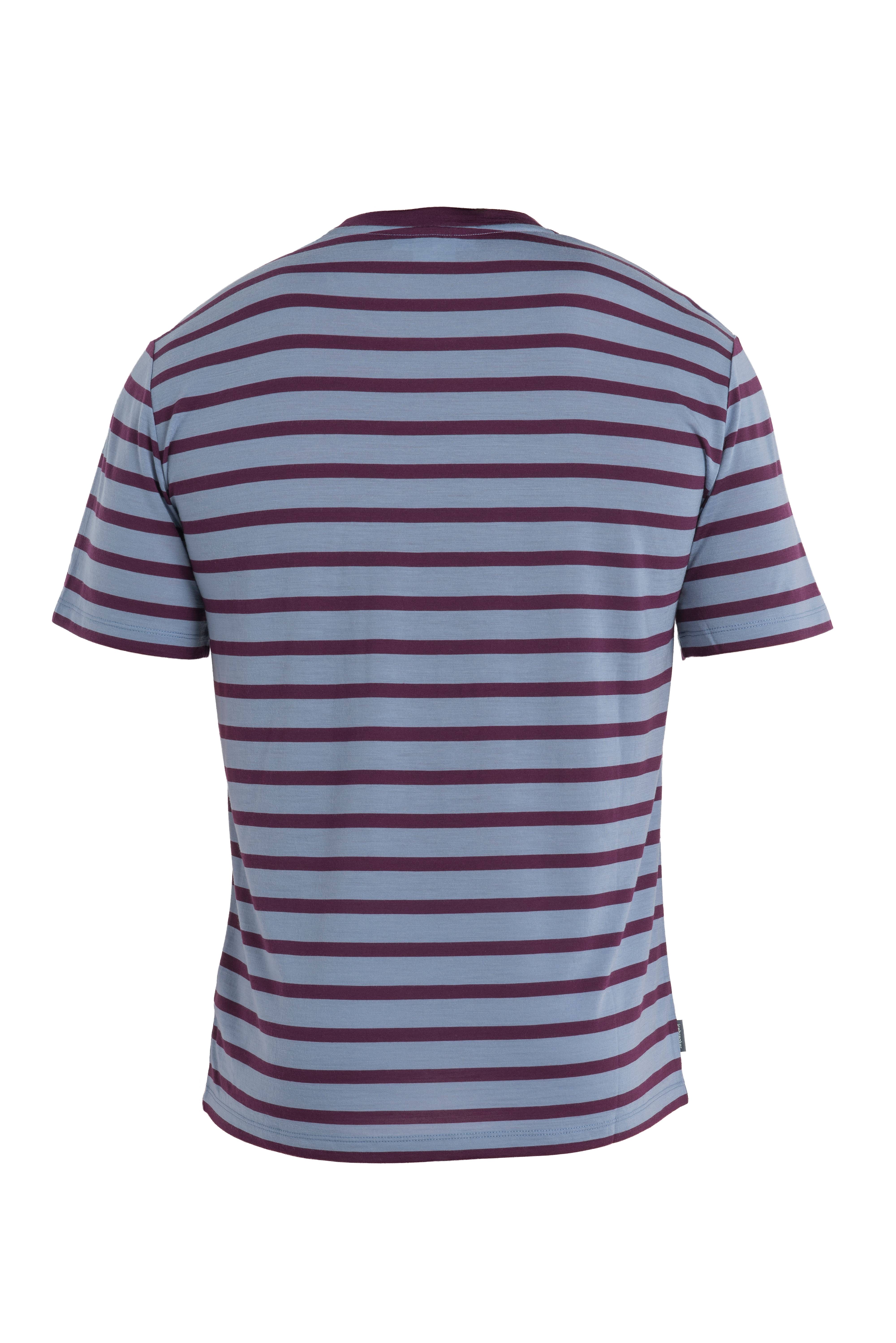 Men's Merino Drayden Short Sleeve T-Shirt Stripe - Image 7