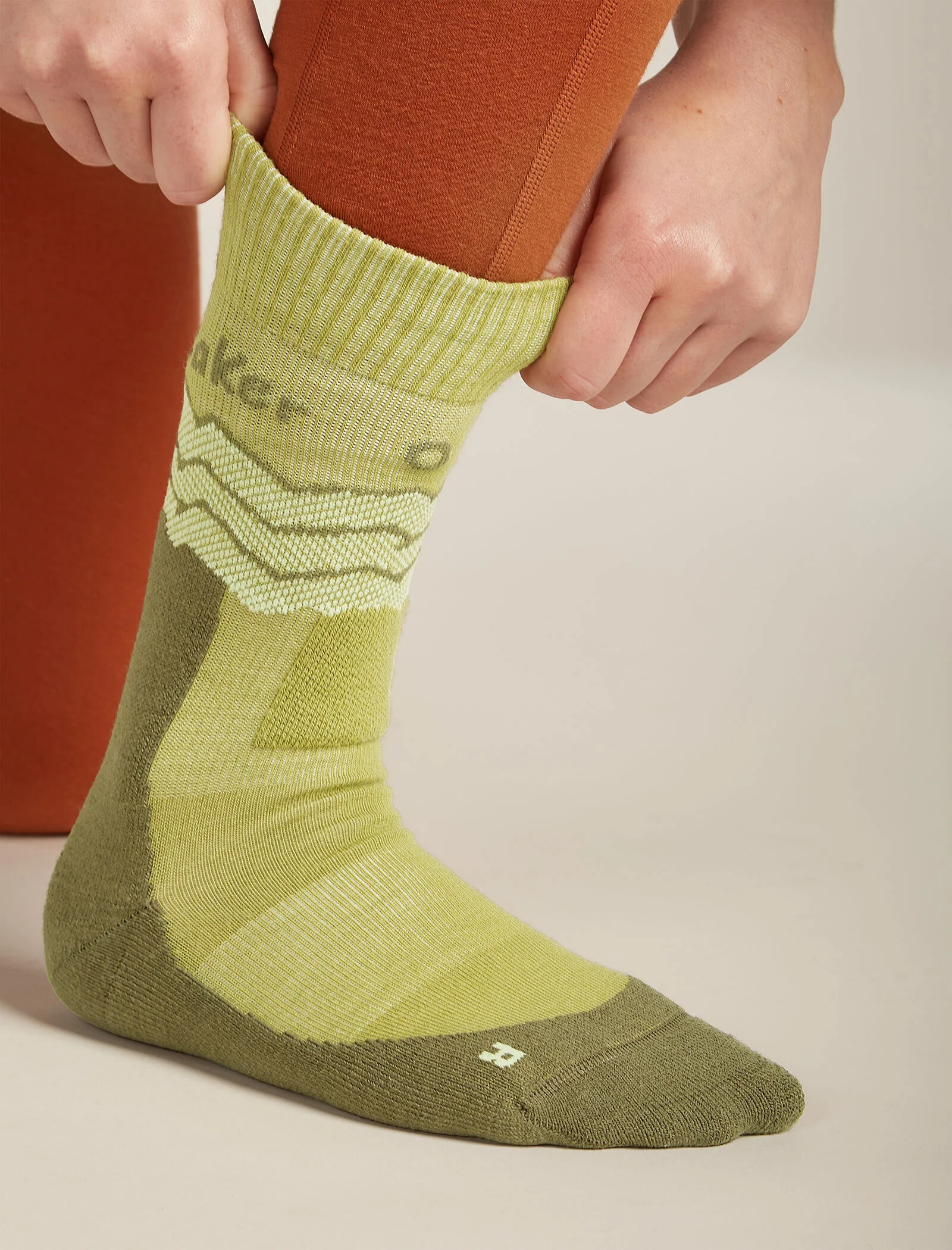 Women's Merino Hike+ Medium Crew Socks Across the Peaks - Image 2