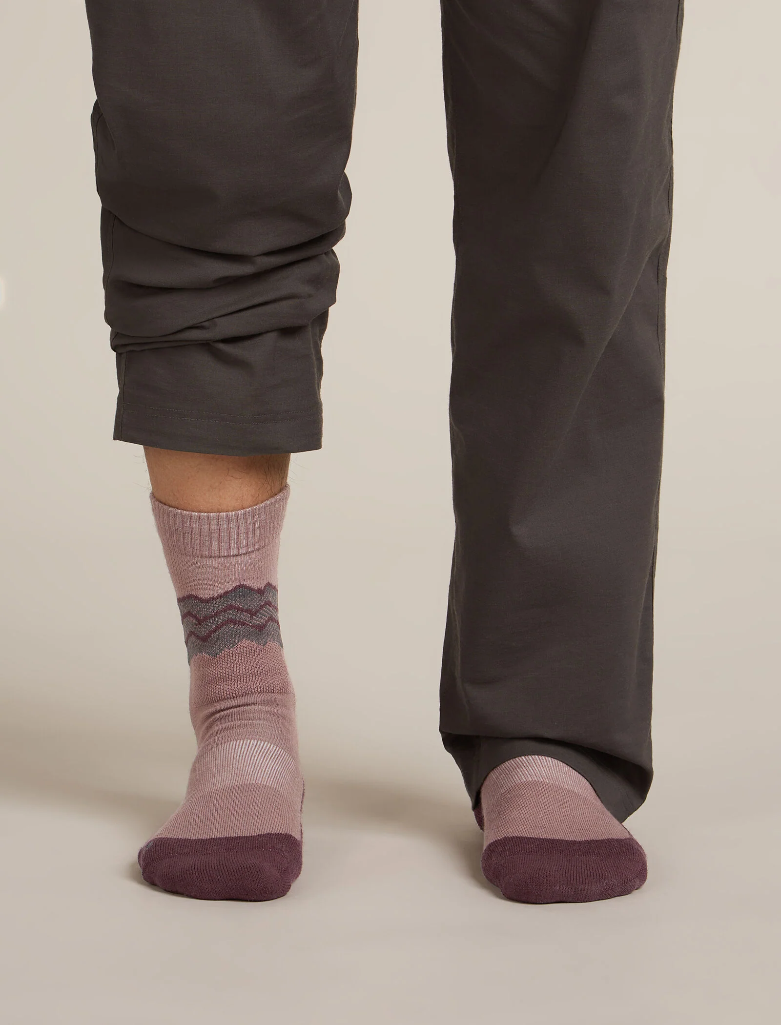 Men Hike+ Crew Socks Across the Peaks - Image 3