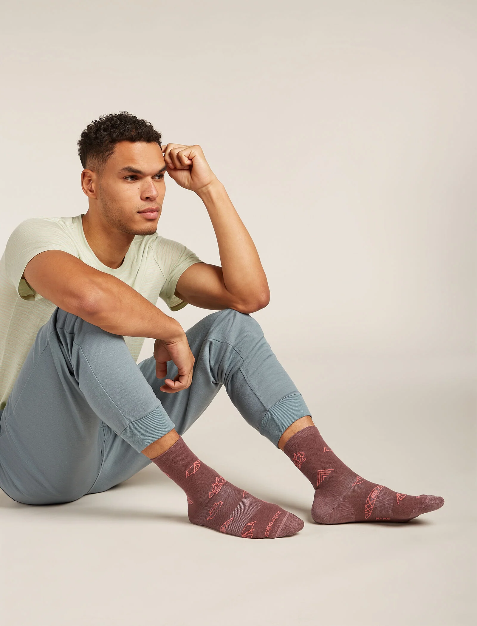 Men's Merino Lifestyle Ultralight Crew Socks Camp Essentials - Image 2