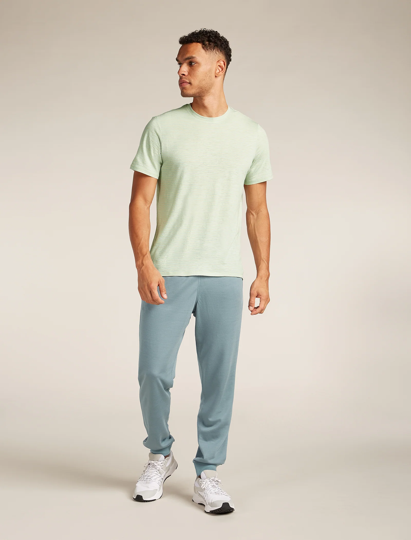 Men's Merino Linen T-Shirt Stripe - Image 3