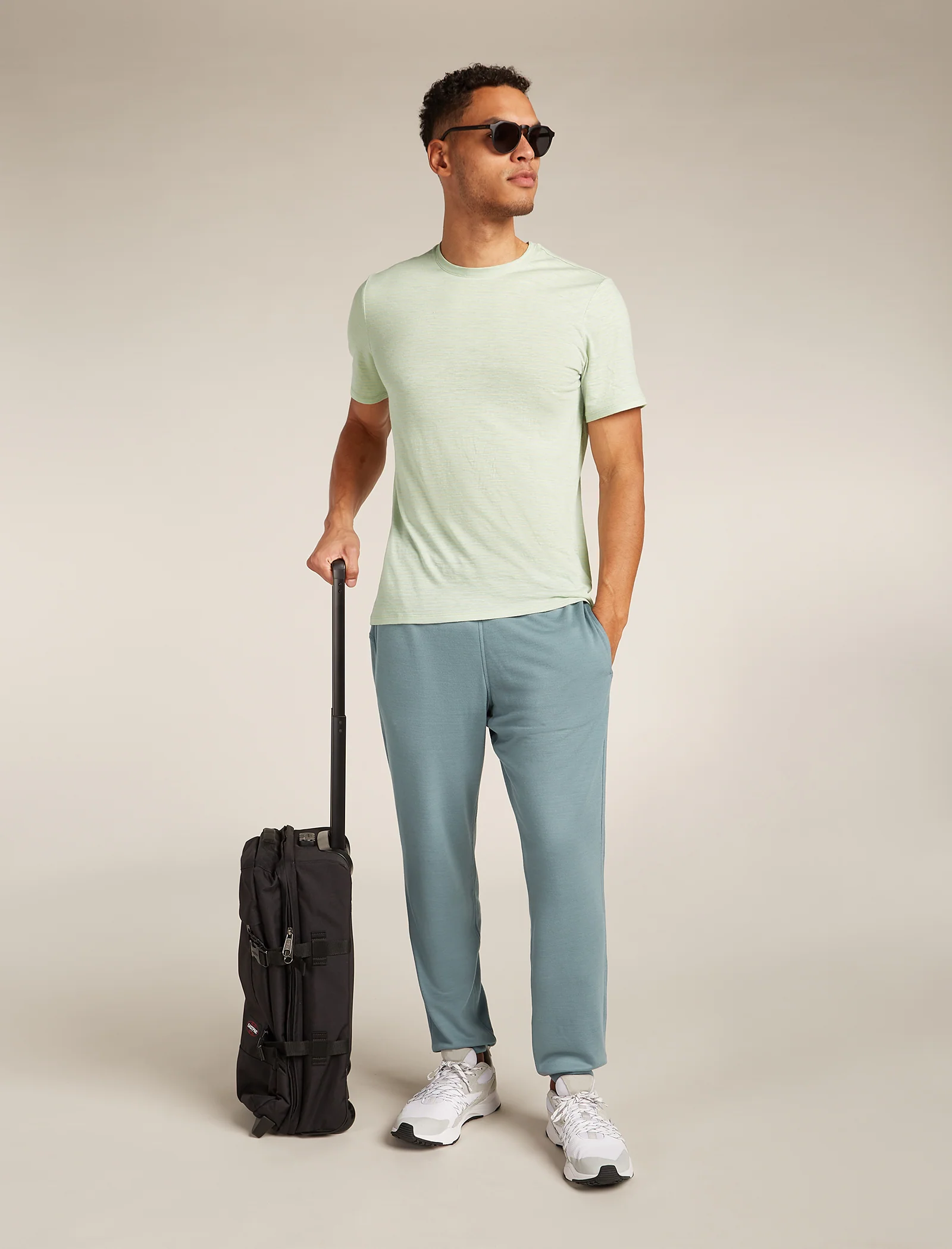 Men's Merino Linen T-Shirt Stripe - Image 4