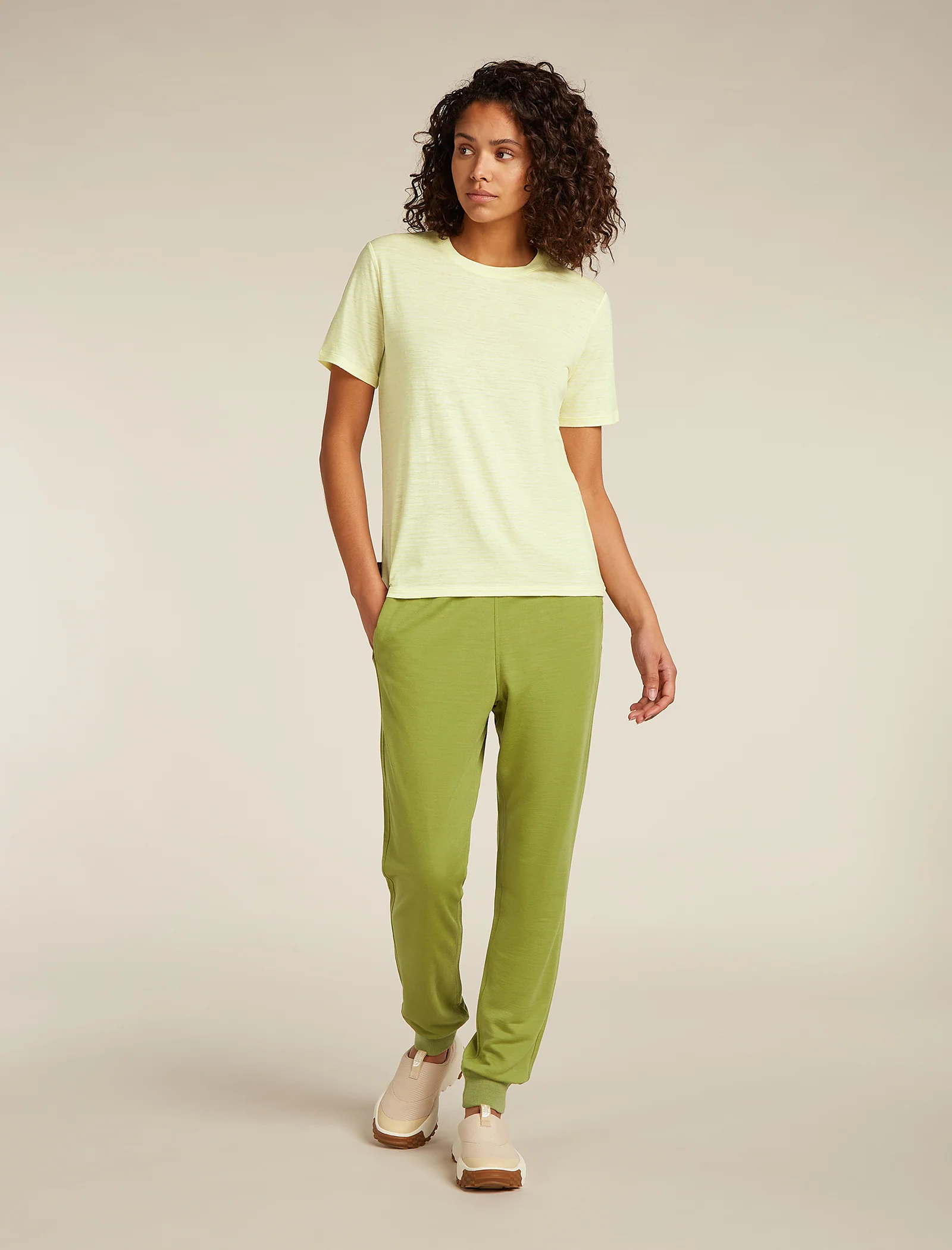 Women's Merino Linen T-Shirt Stripe - Image 3