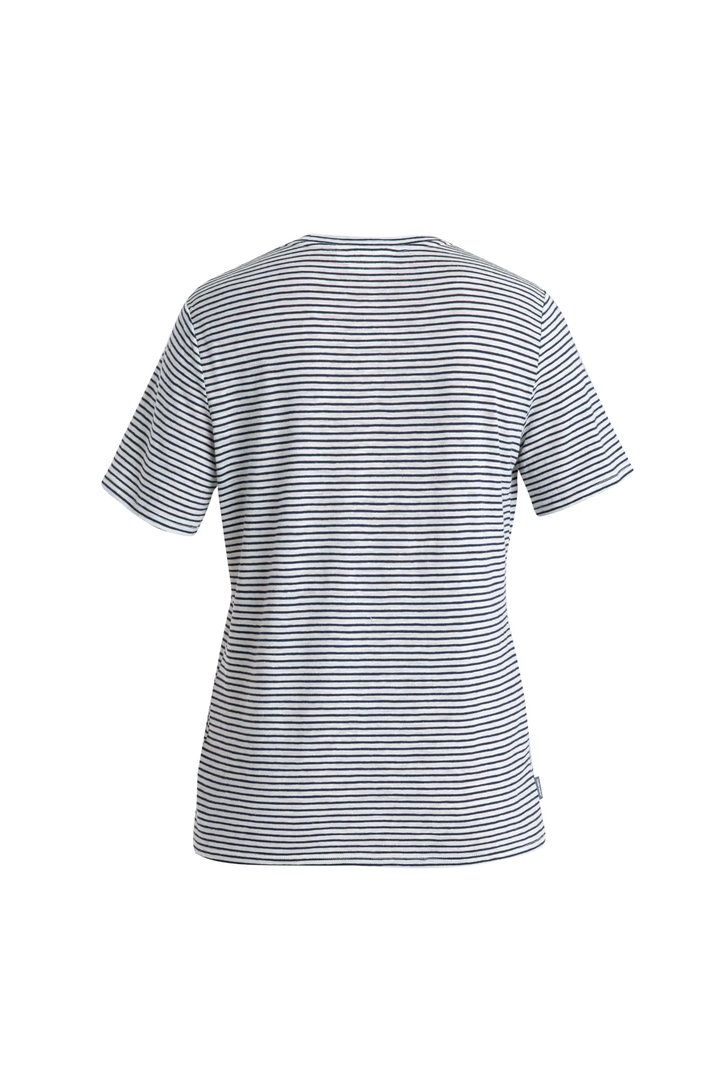 Women's Merino Linen T-Shirt Stripe - Image 7