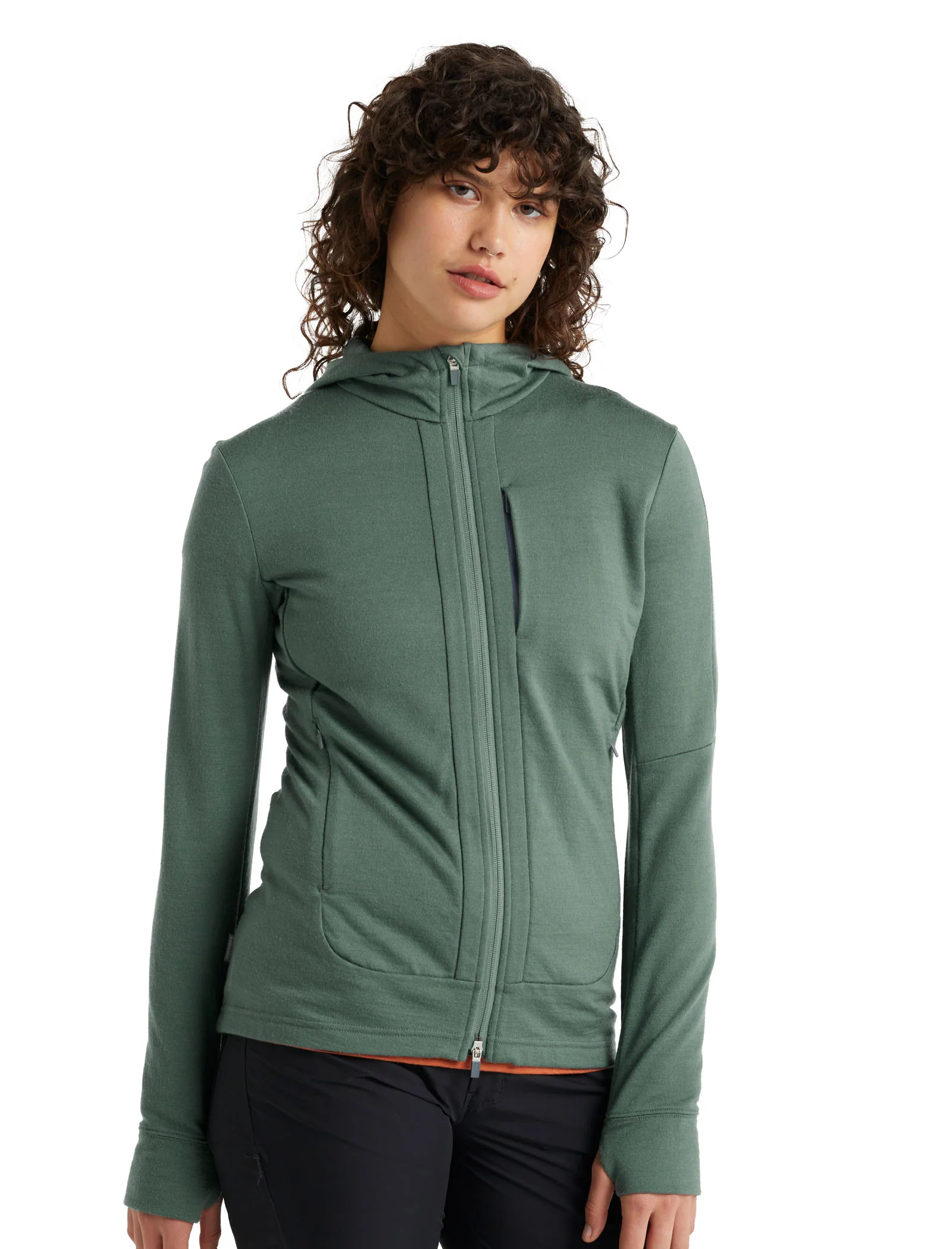 Women's Merino Quantum III Long Sleeve Zip Hoodie - Image 4