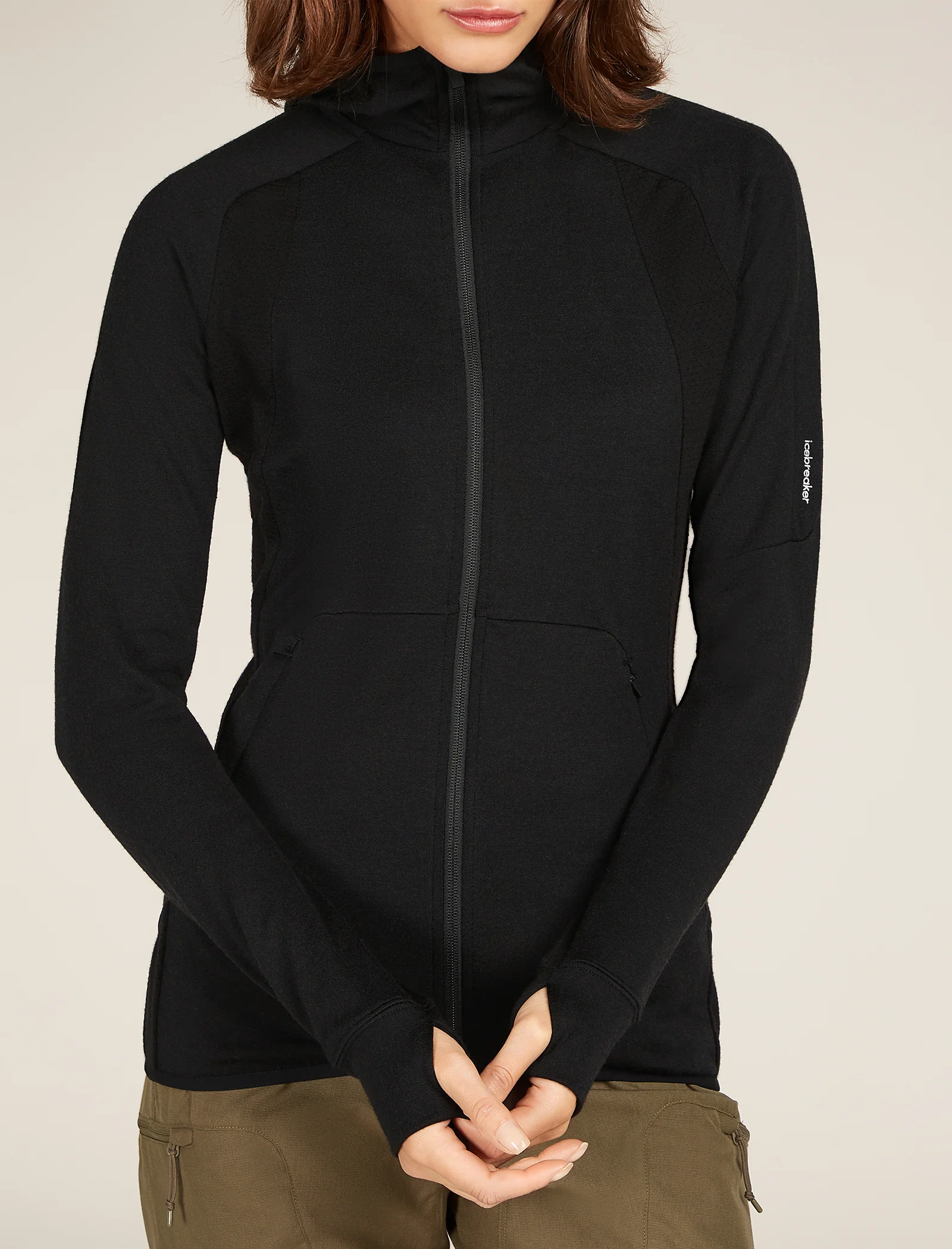 Women's Merino Quantum ZoneKnit⢠Long Sleeve Zip Hoodie - Image 11