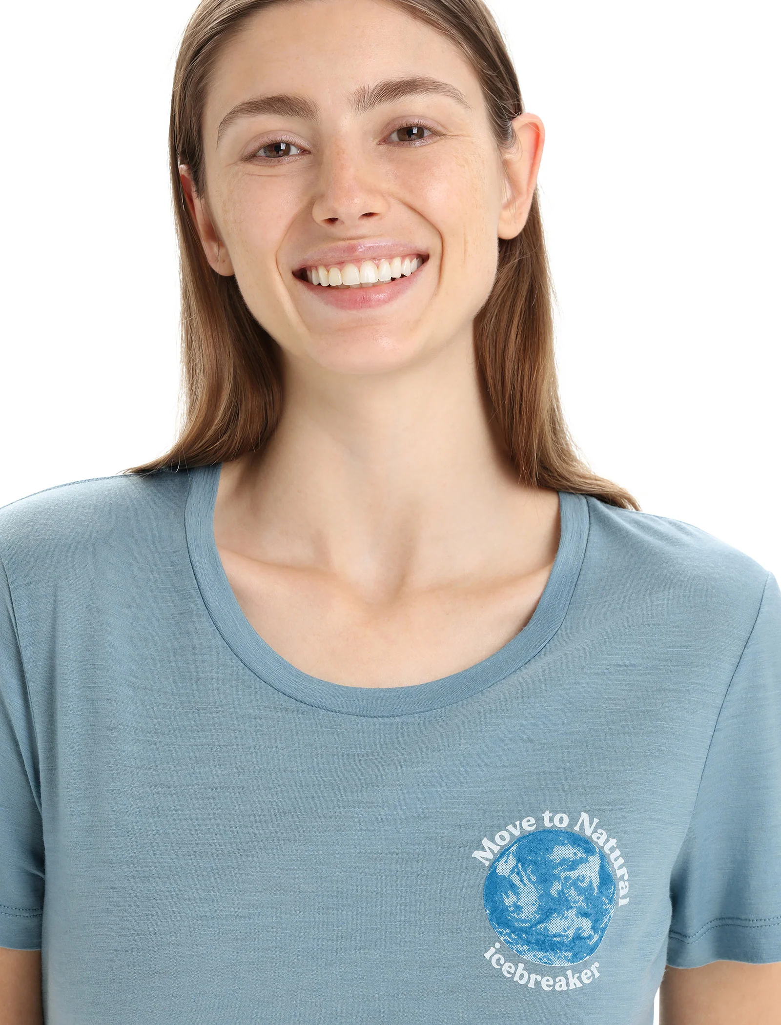 Women's Merino Tech Lite II Short Sleeve T-Shirt icebreaker Earth - Image 4