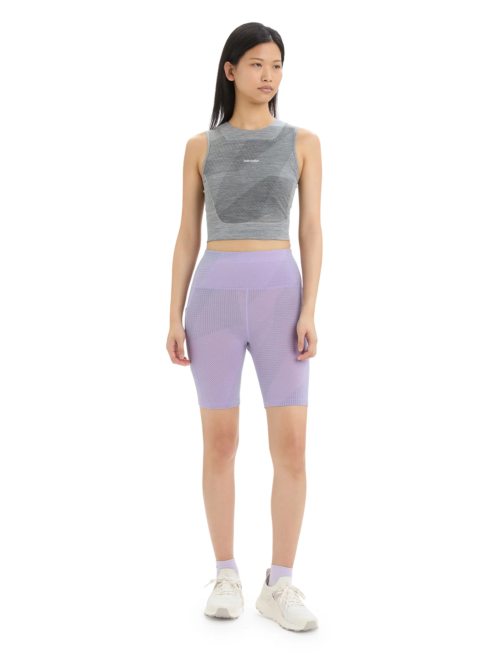 Women's ZoneKnit⢠Merino Cropped Bra-Tank Geodetic - Image 3